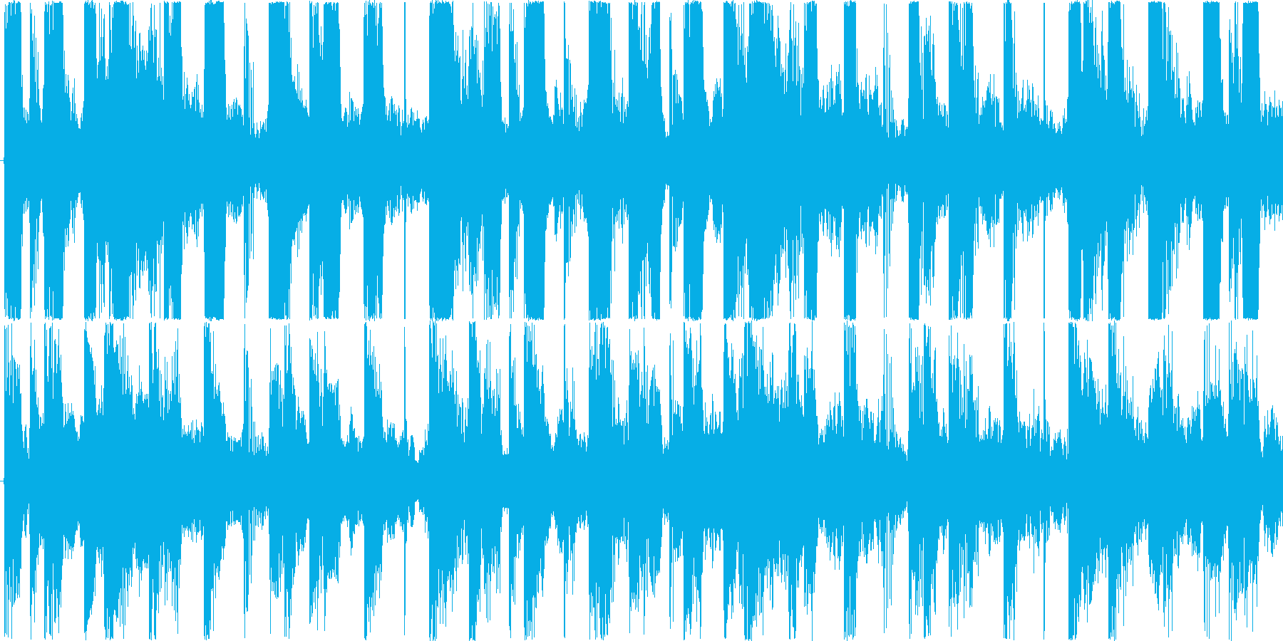 ハードなドラムを基本にした楽曲です。の再生済みの波形