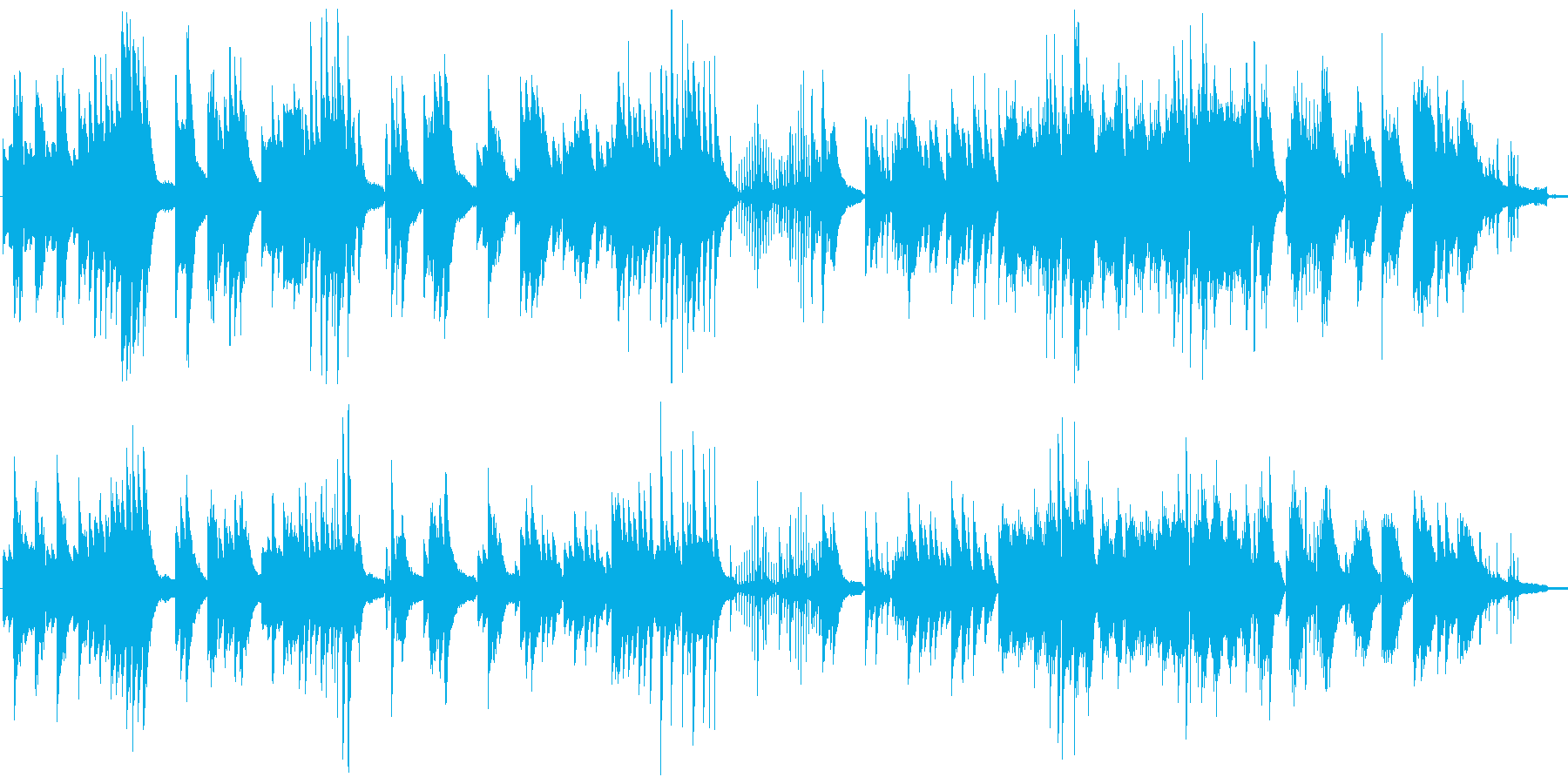 ゲーム音楽の悲しいシーンなどを想定した…の再生済みの波形