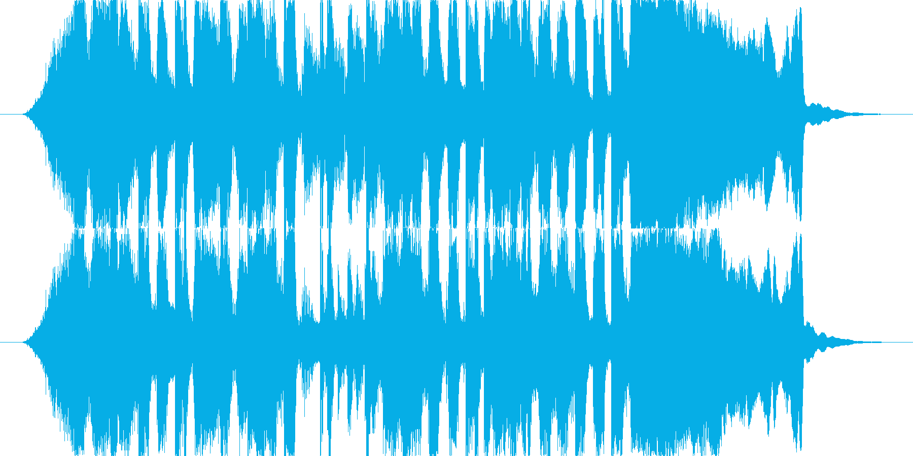 ファンク風ジングルの再生済みの波形
