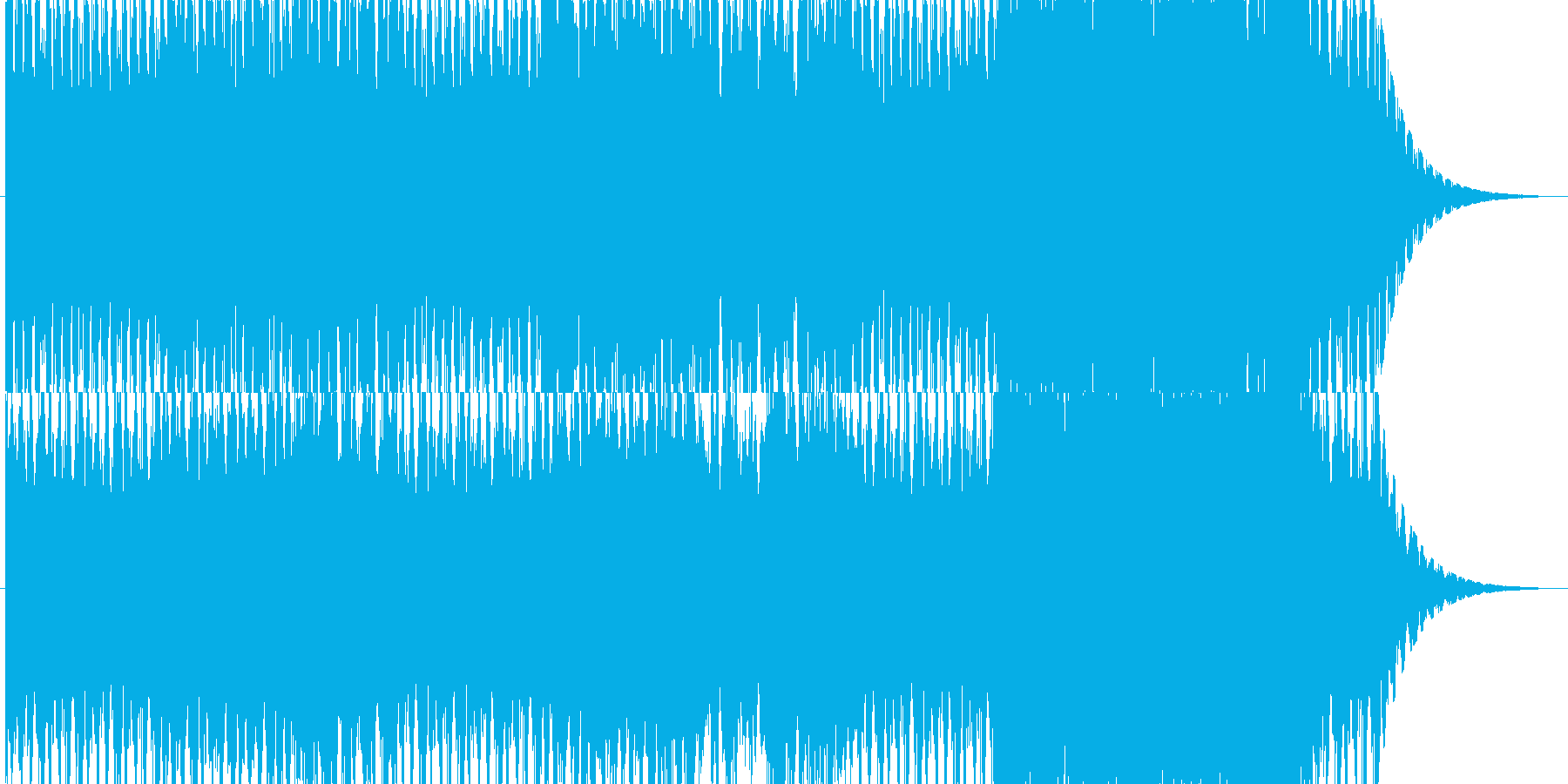 威圧感のあるオーケストラの再生済みの波形