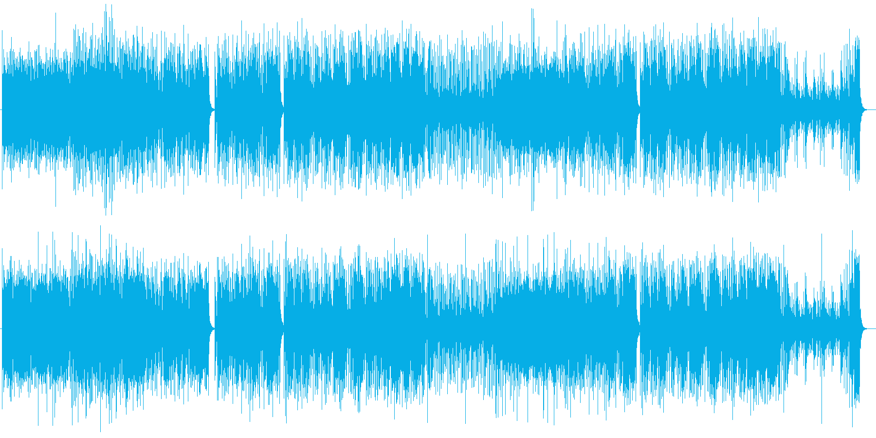 リズミカルでムーディーなピアノラテン系曲の再生済みの波形