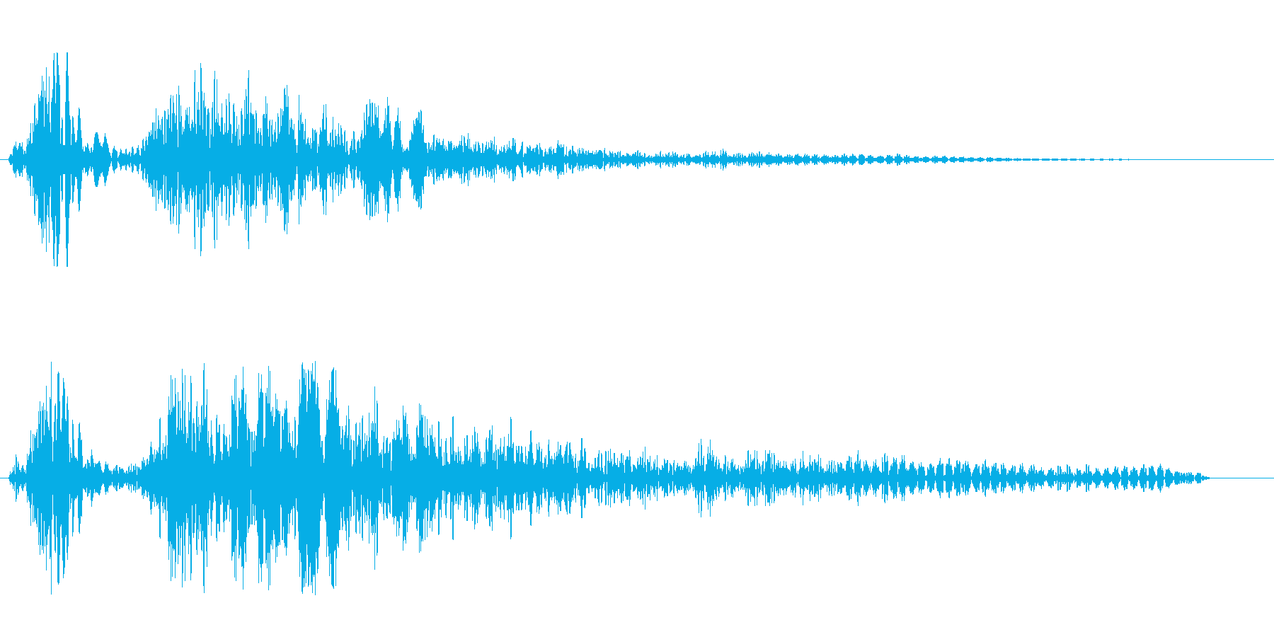 シューン(風の音色)の再生済みの波形