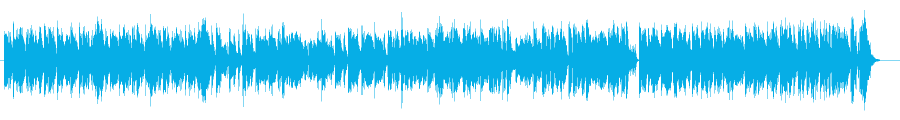 カエルを音楽で表現したユーモラスな曲の再生済みの波形