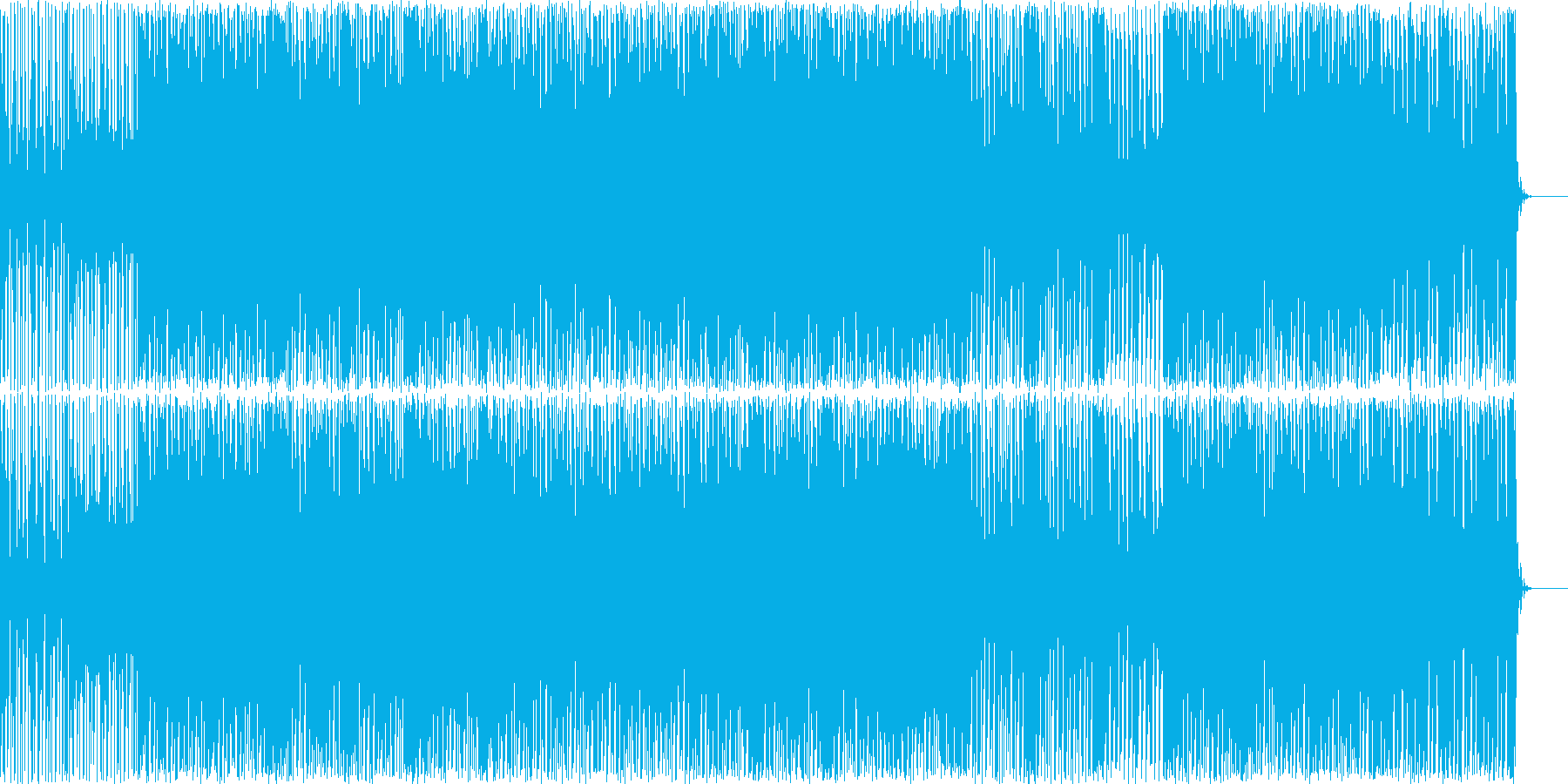 リズミカルでおしゃれな感じのBGMの再生済みの波形
