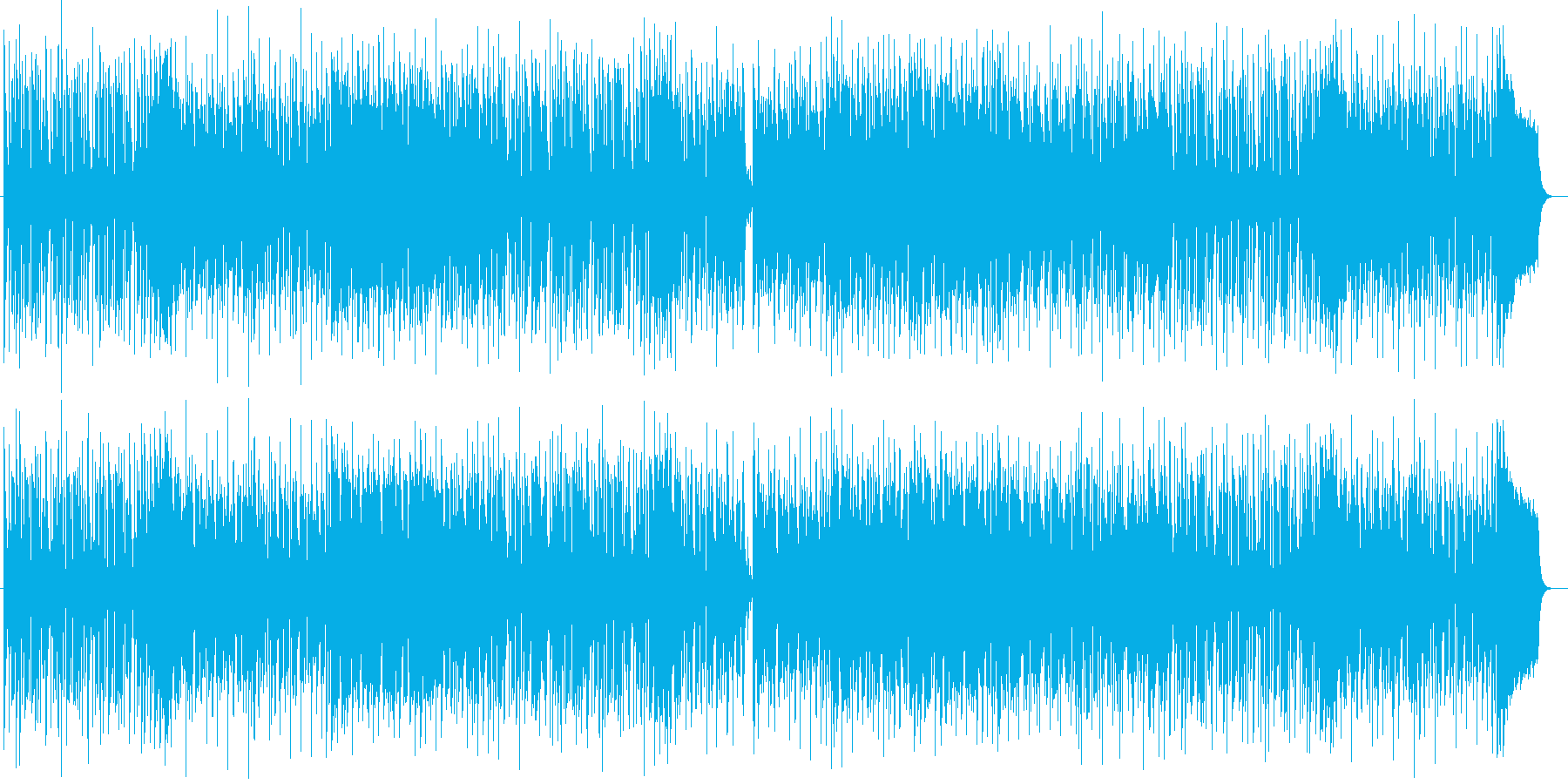 和テイストのあるポップなシンセ曲の再生済みの波形