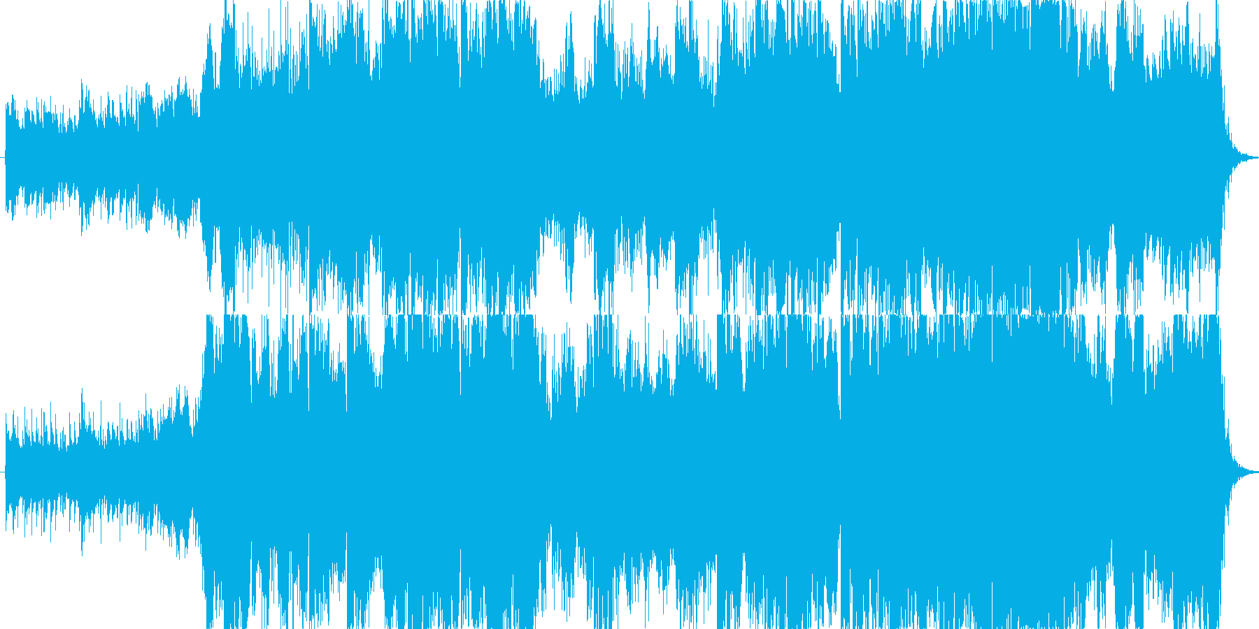さわやかで優しく勇気が踏み出せる曲の再生済みの波形