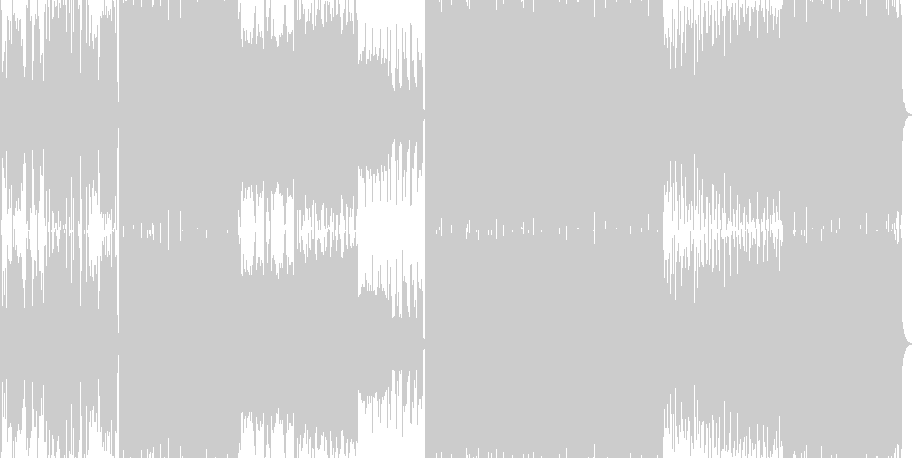 シンセリードが響くトランスの未再生の波形
