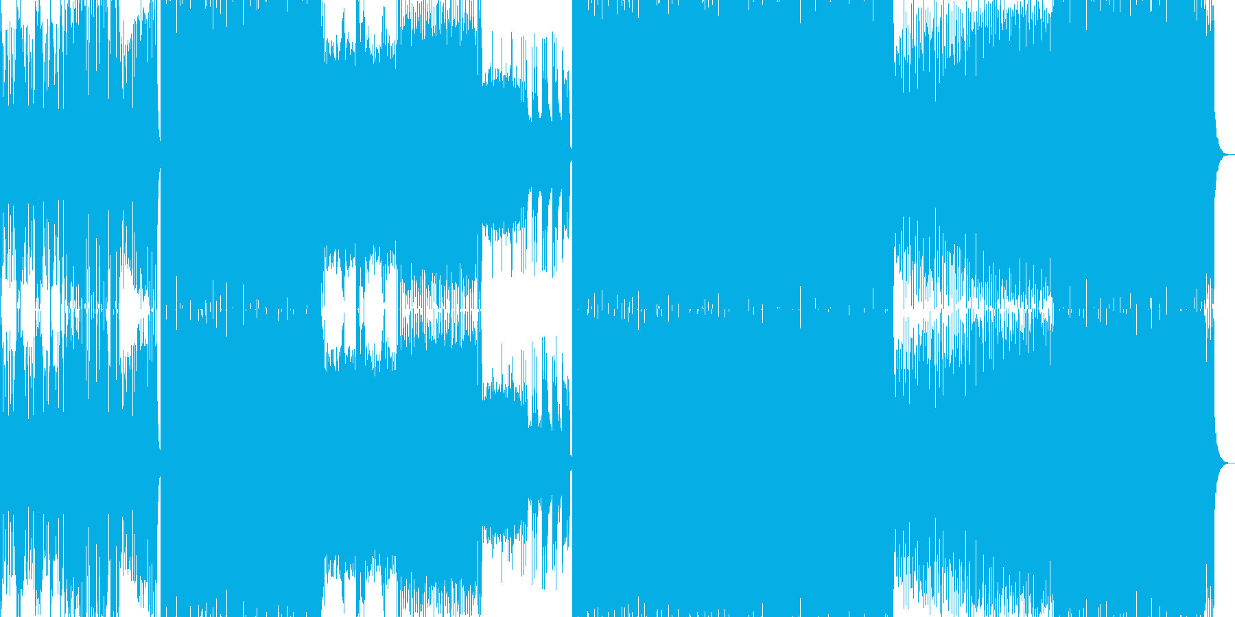 シンセリードが響くトランスの再生済みの波形