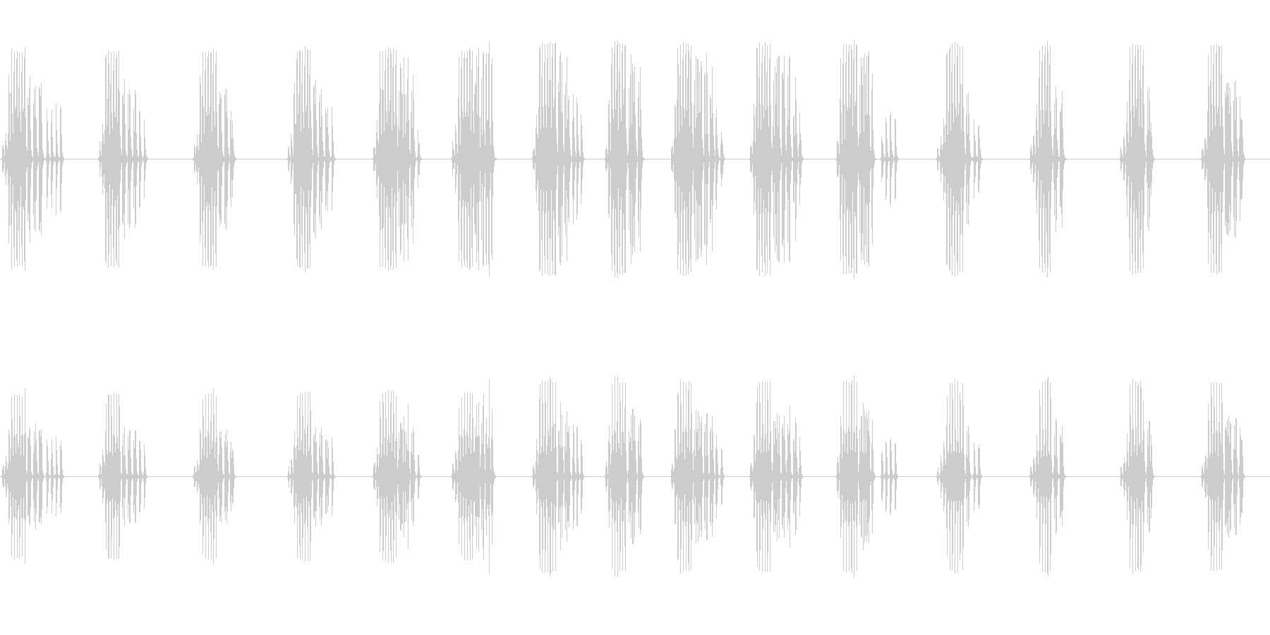 エンマコオロギの鳴き声の未再生の波形