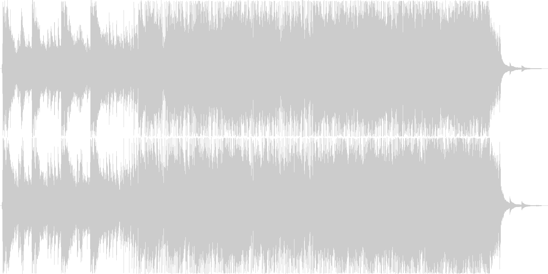 春にぴったりの爽やかな曲の未再生の波形