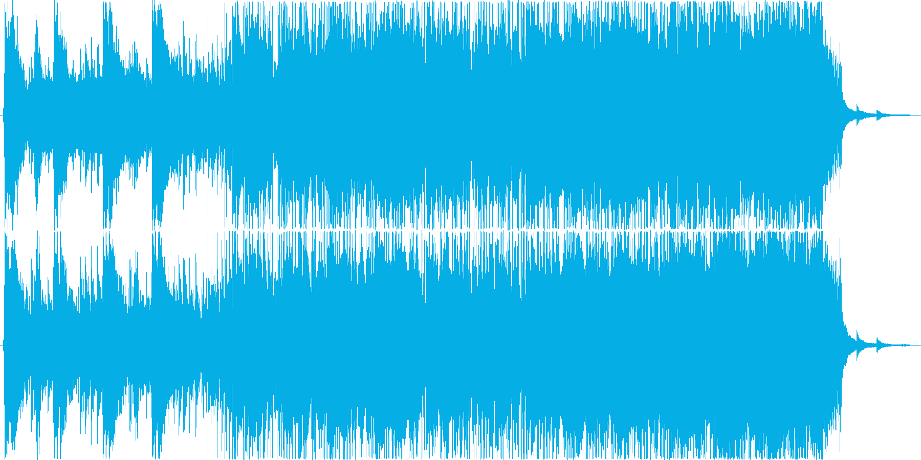 春にぴったりの爽やかな曲の再生済みの波形