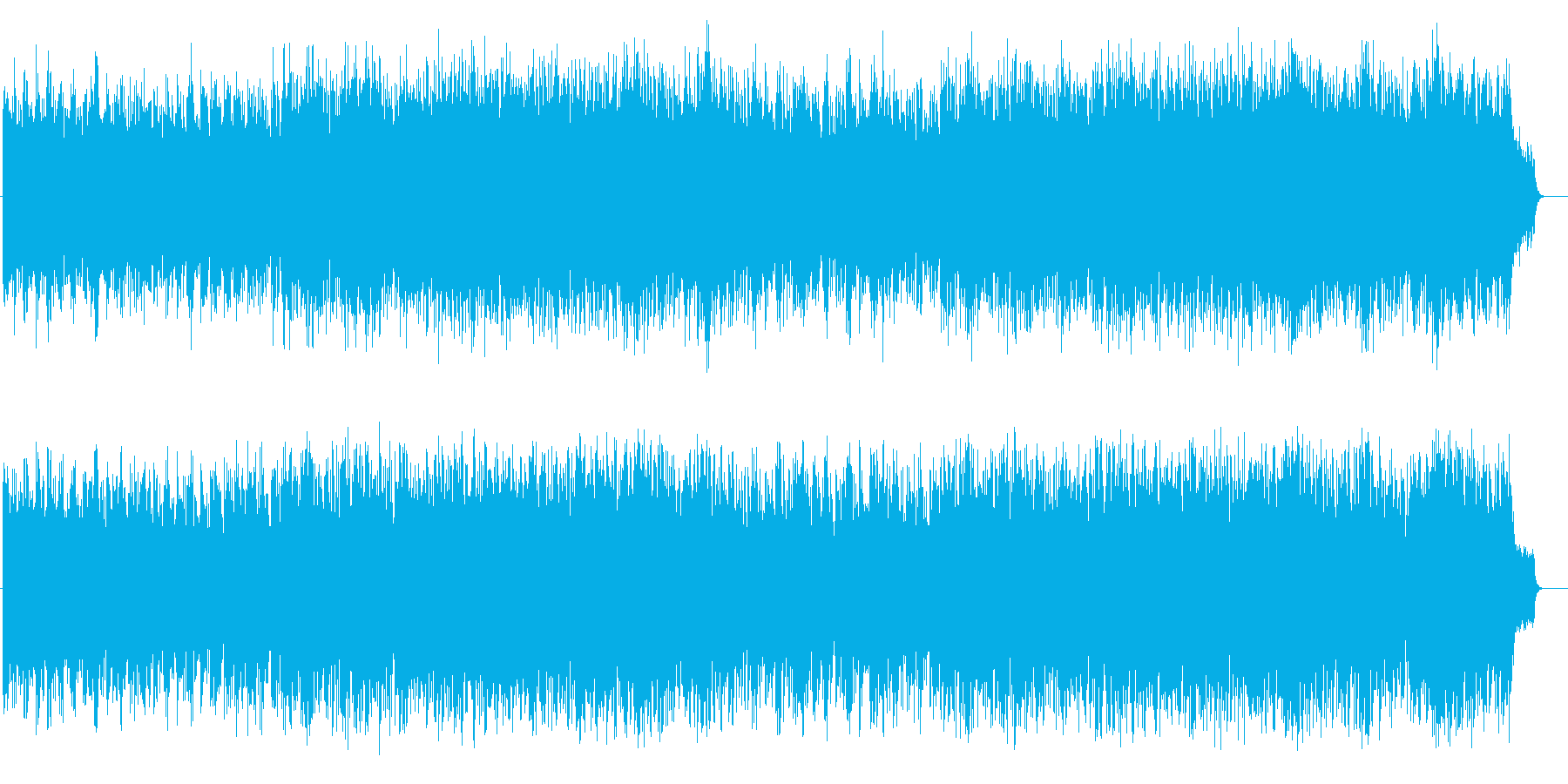 アコースティック風BGM(フルサイズ)の再生済みの波形