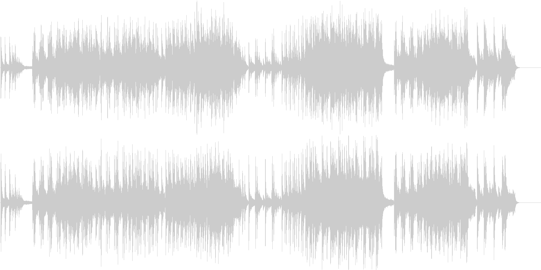 清々しいピアノ曲の未再生の波形