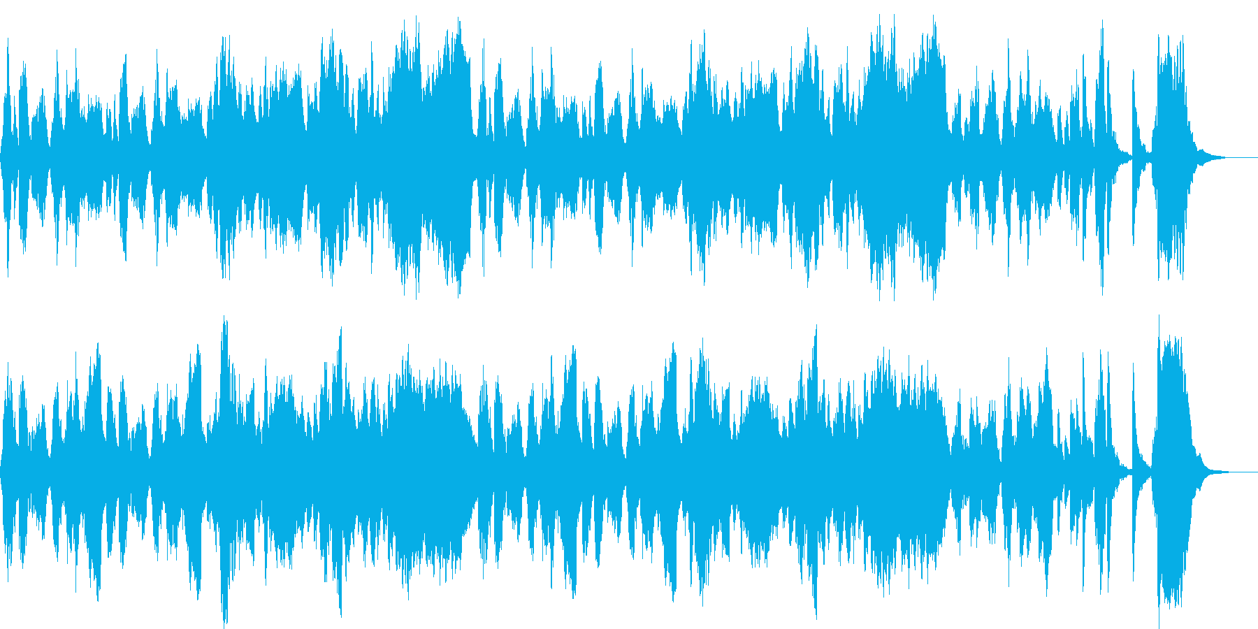 胡散臭い人のテーマ曲の再生済みの波形