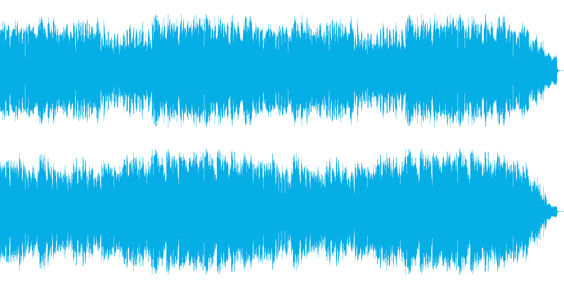 管楽器が奏でる演歌風哀愁メロディーの楽曲の再生済みの波形