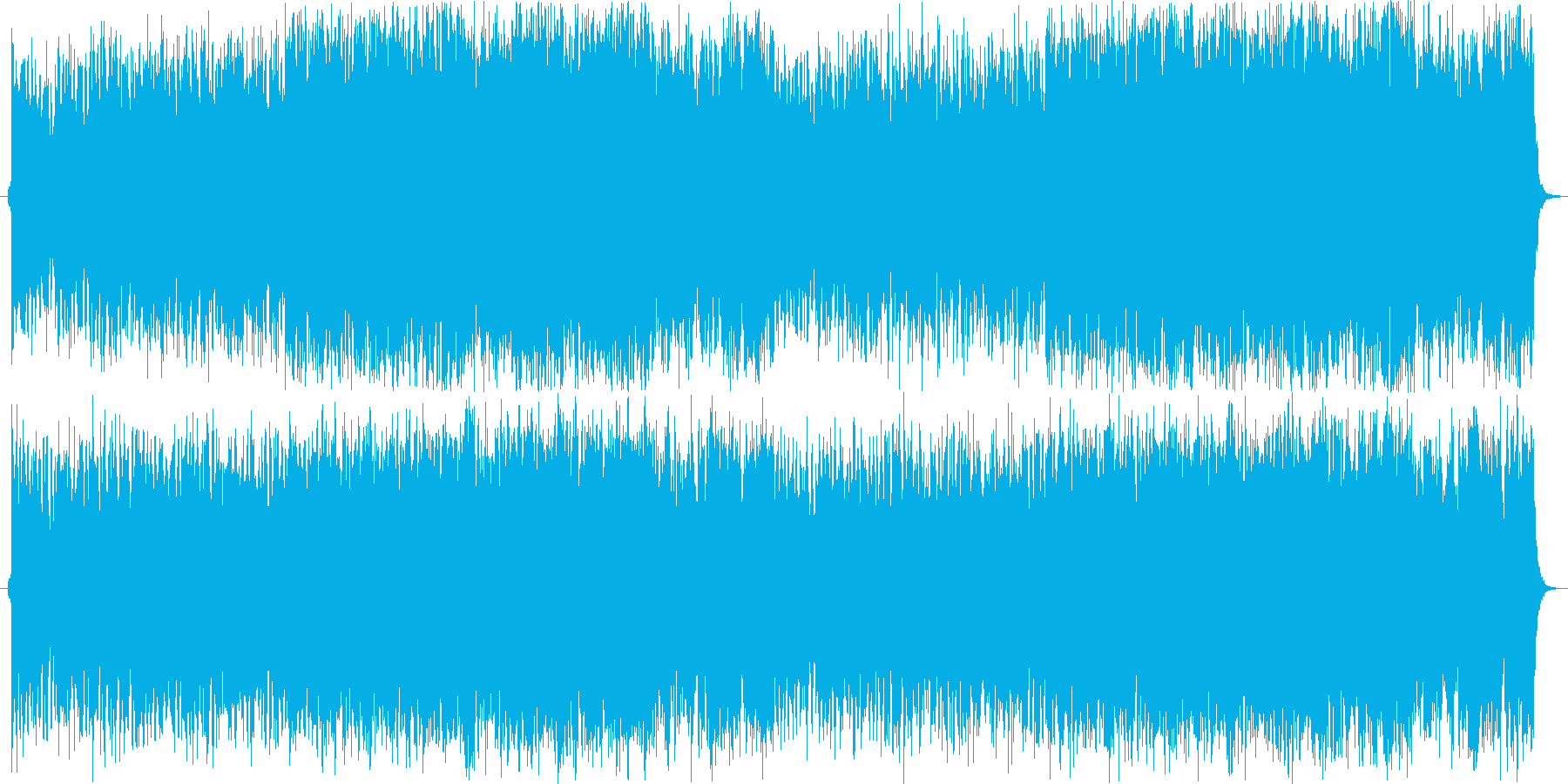 ロックで力強く哀愁のあるオーケストラ曲の再生済みの波形