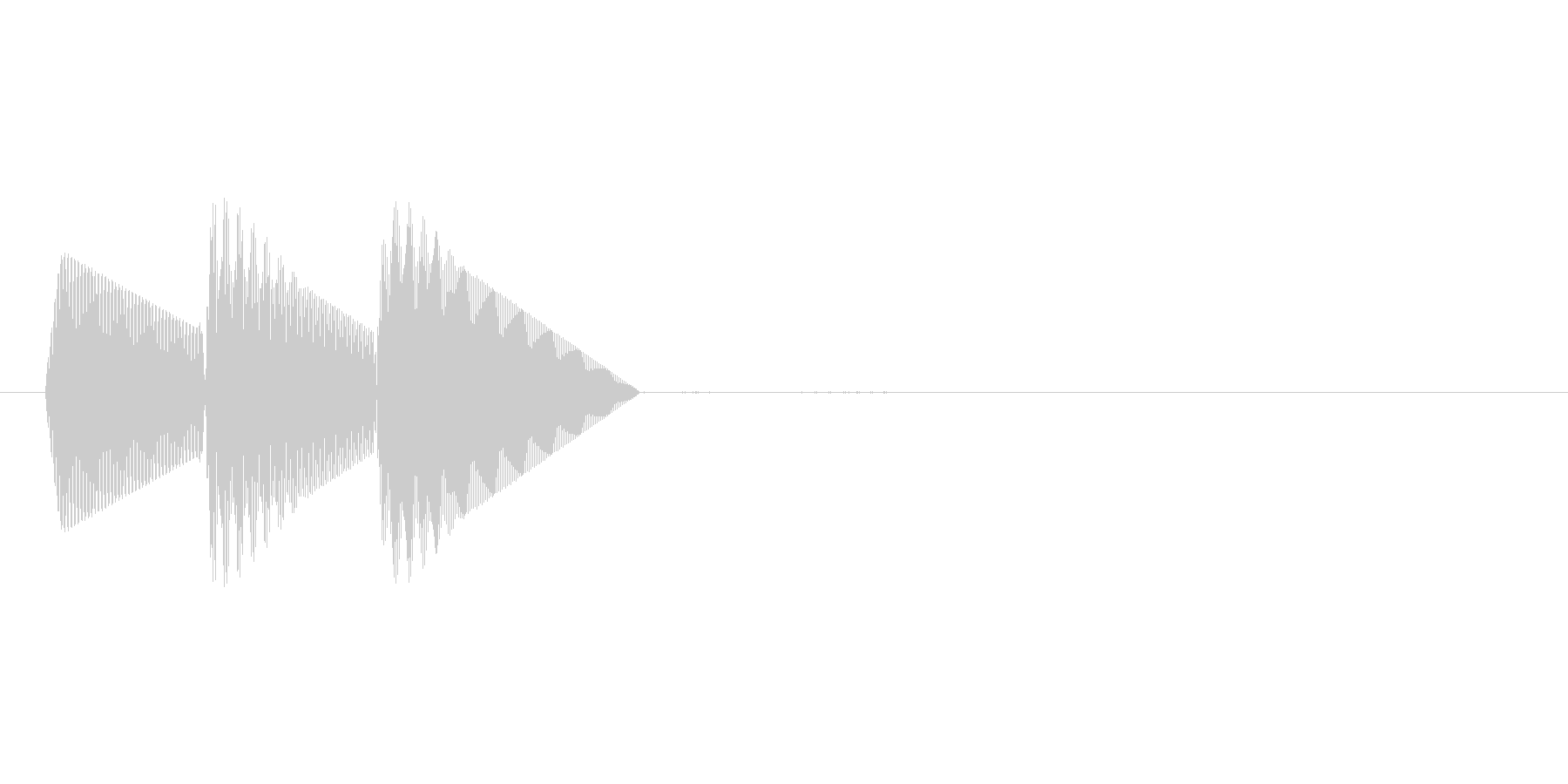8bitのシステム音ピロン↑低音の未再生の波形