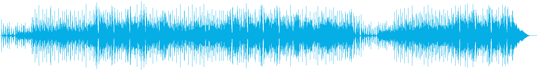 のどかでスタッカートの効いているポップ曲の再生済みの波形