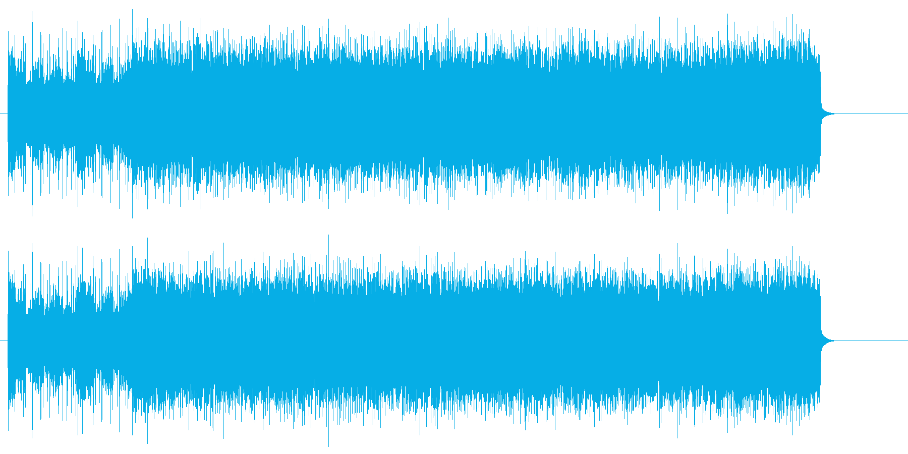 疾走感のあるハードロック(イントロ~A)の再生済みの波形