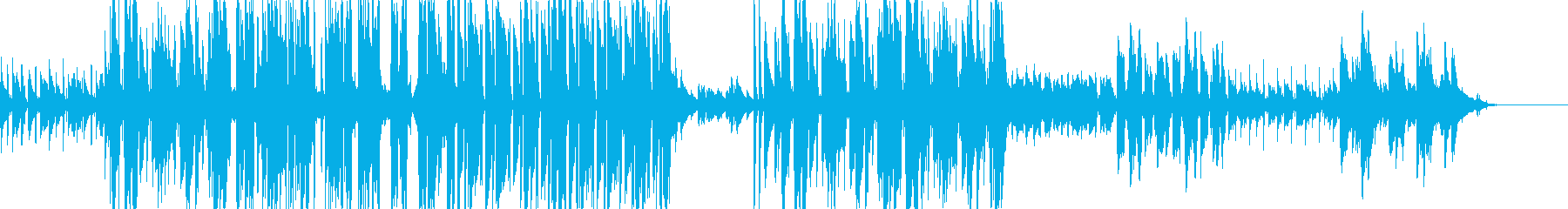 ほのぼの楽しい雰囲気の楽曲の再生済みの波形