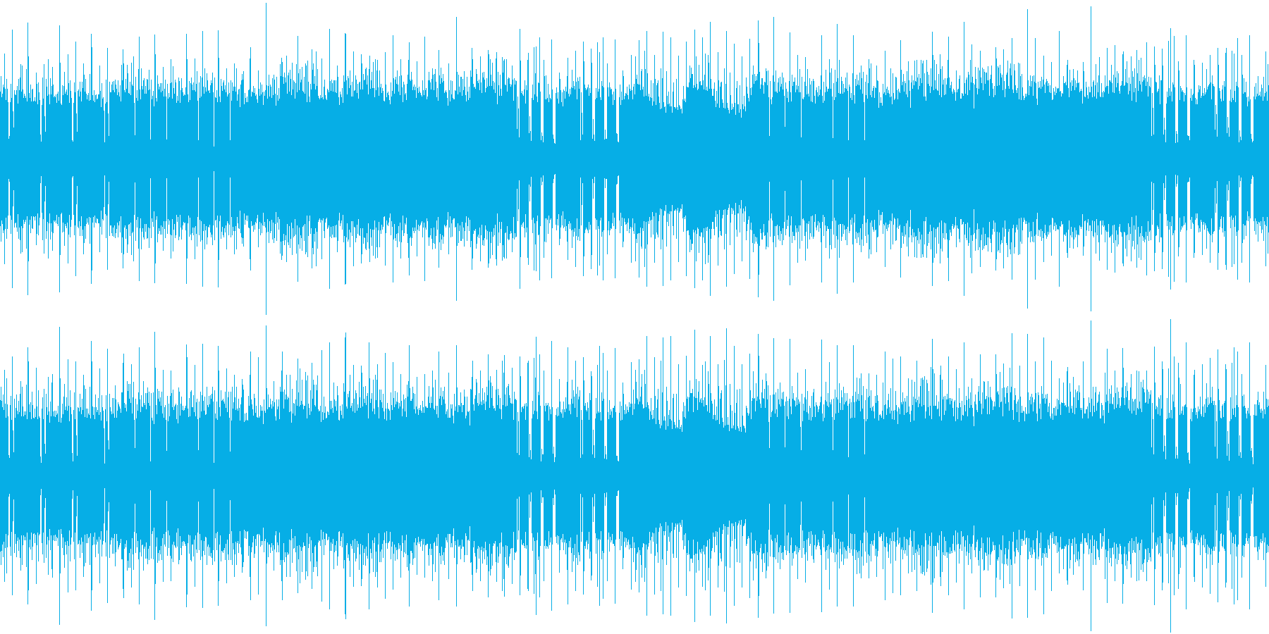 緊迫感のある少しダークな楽曲です。の再生済みの波形