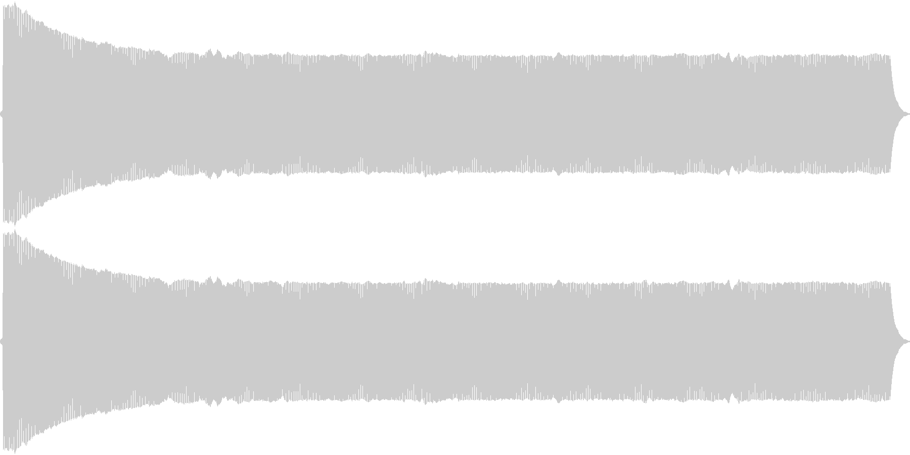 プヨヨヨ。言葉を伏せる音(高)の未再生の波形