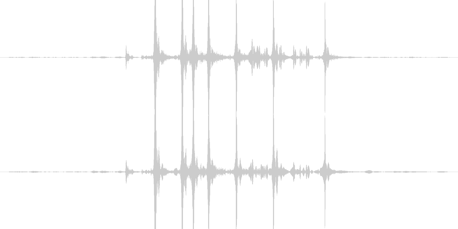 カッターを出す音ですの未再生の波形
