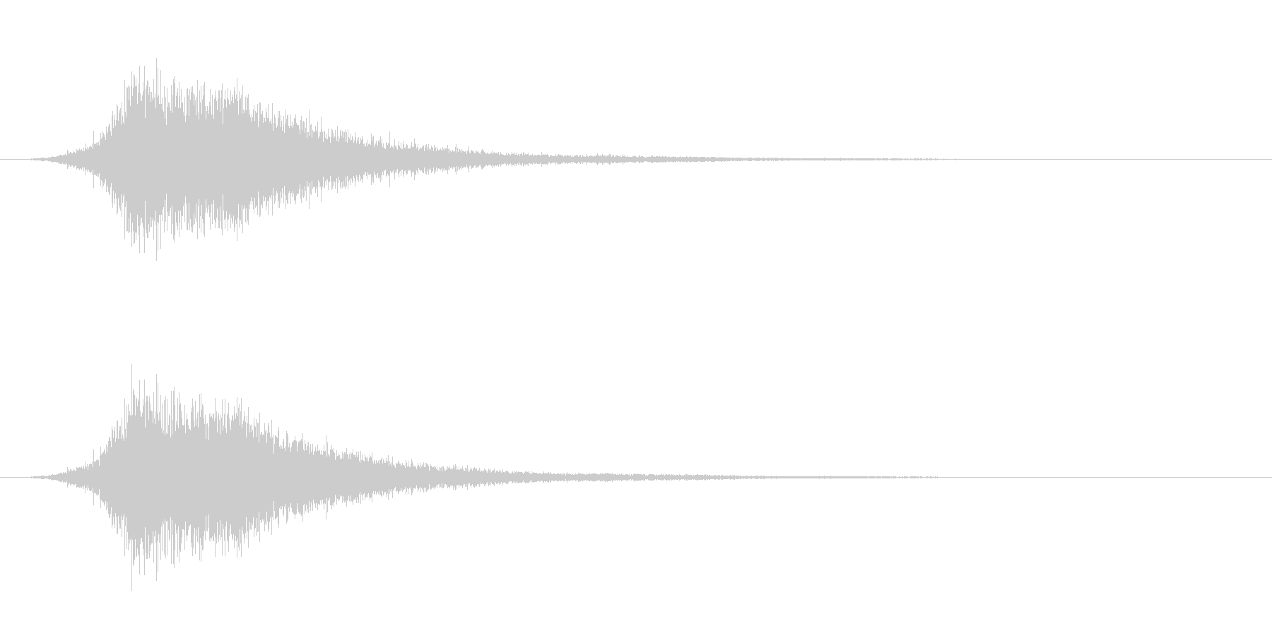 ワープの音。の未再生の波形