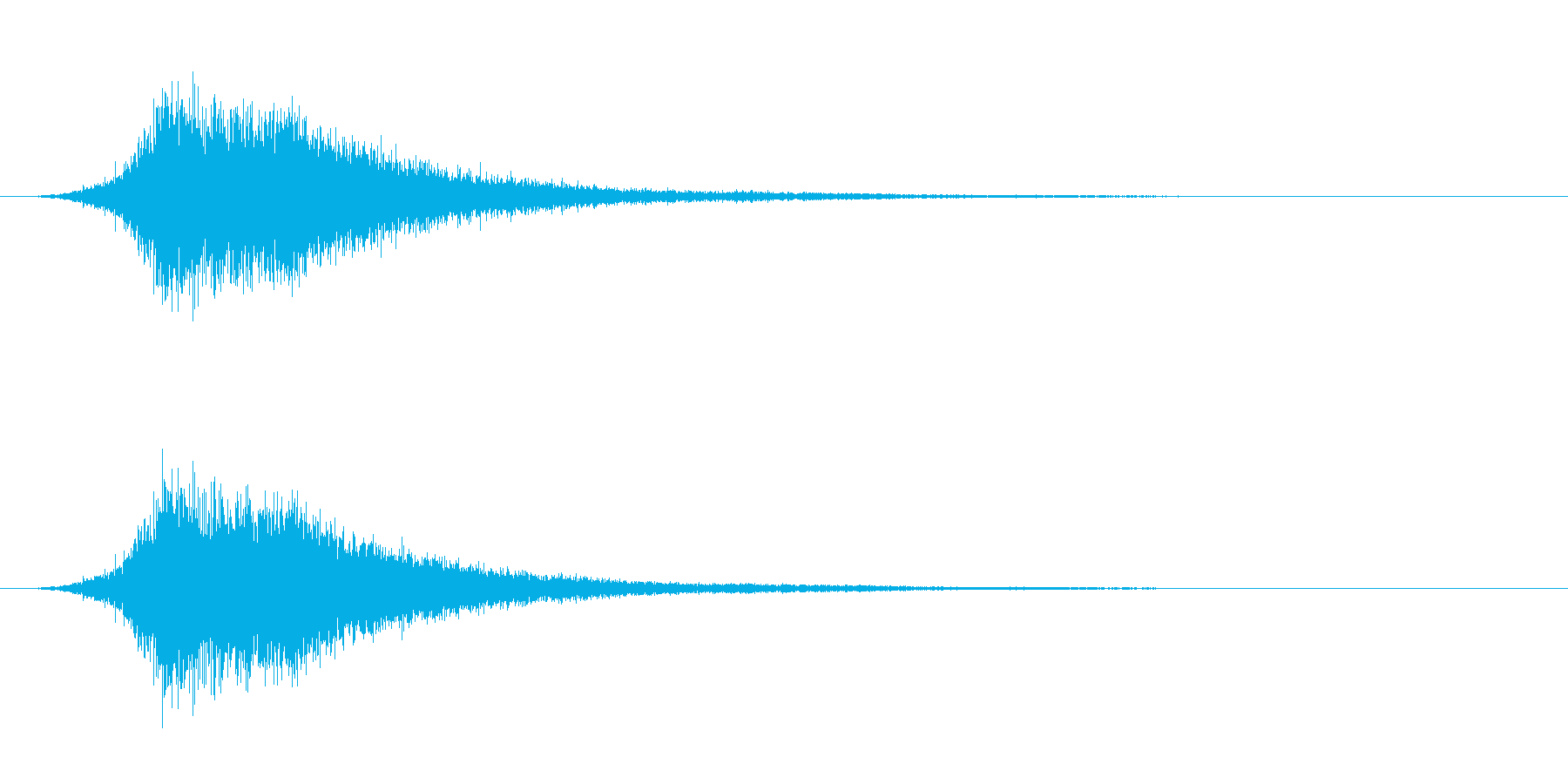 ワープの音。の再生済みの波形