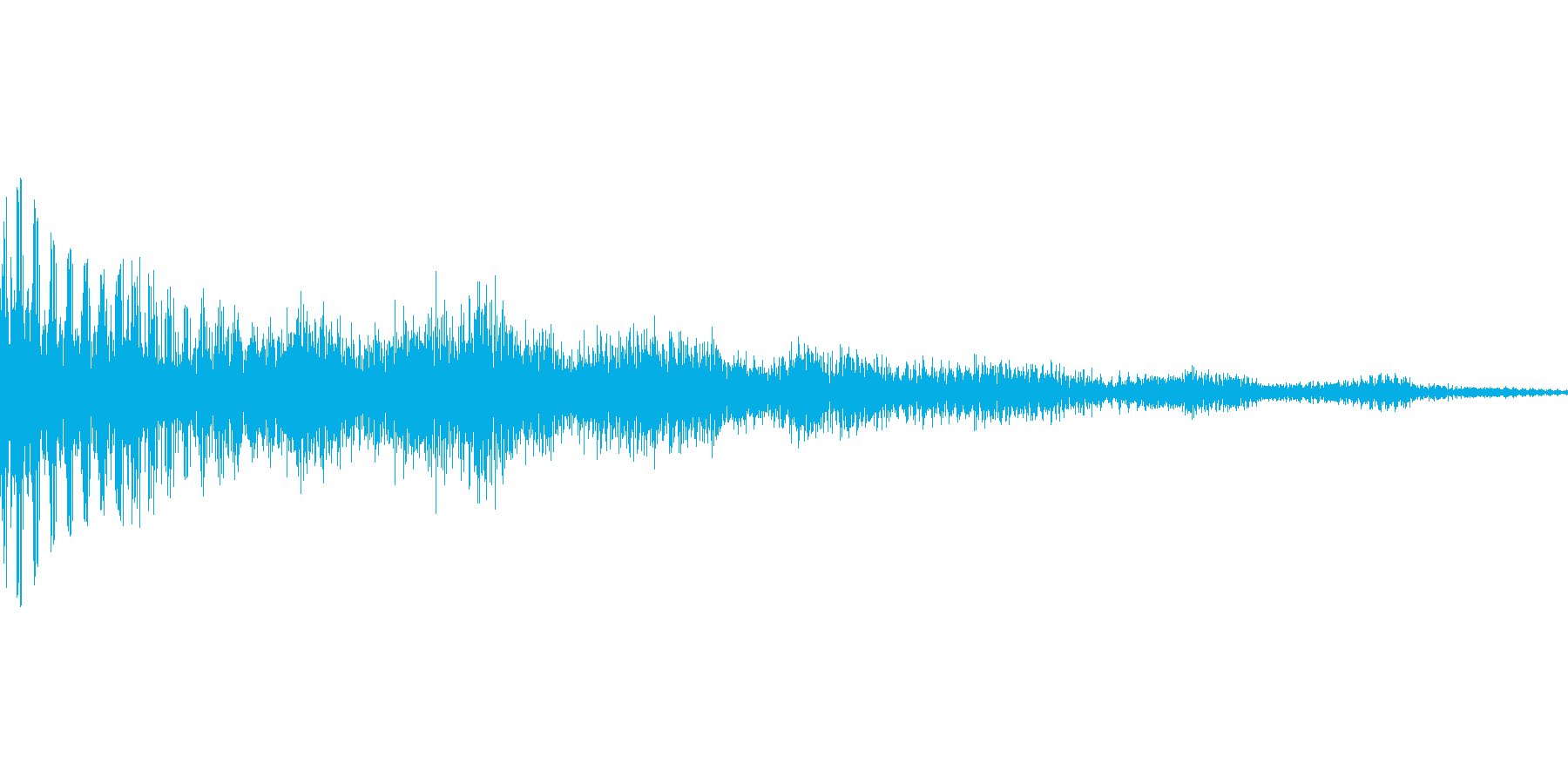 汎用的なワンコードのシステム音ですの再生済みの波形