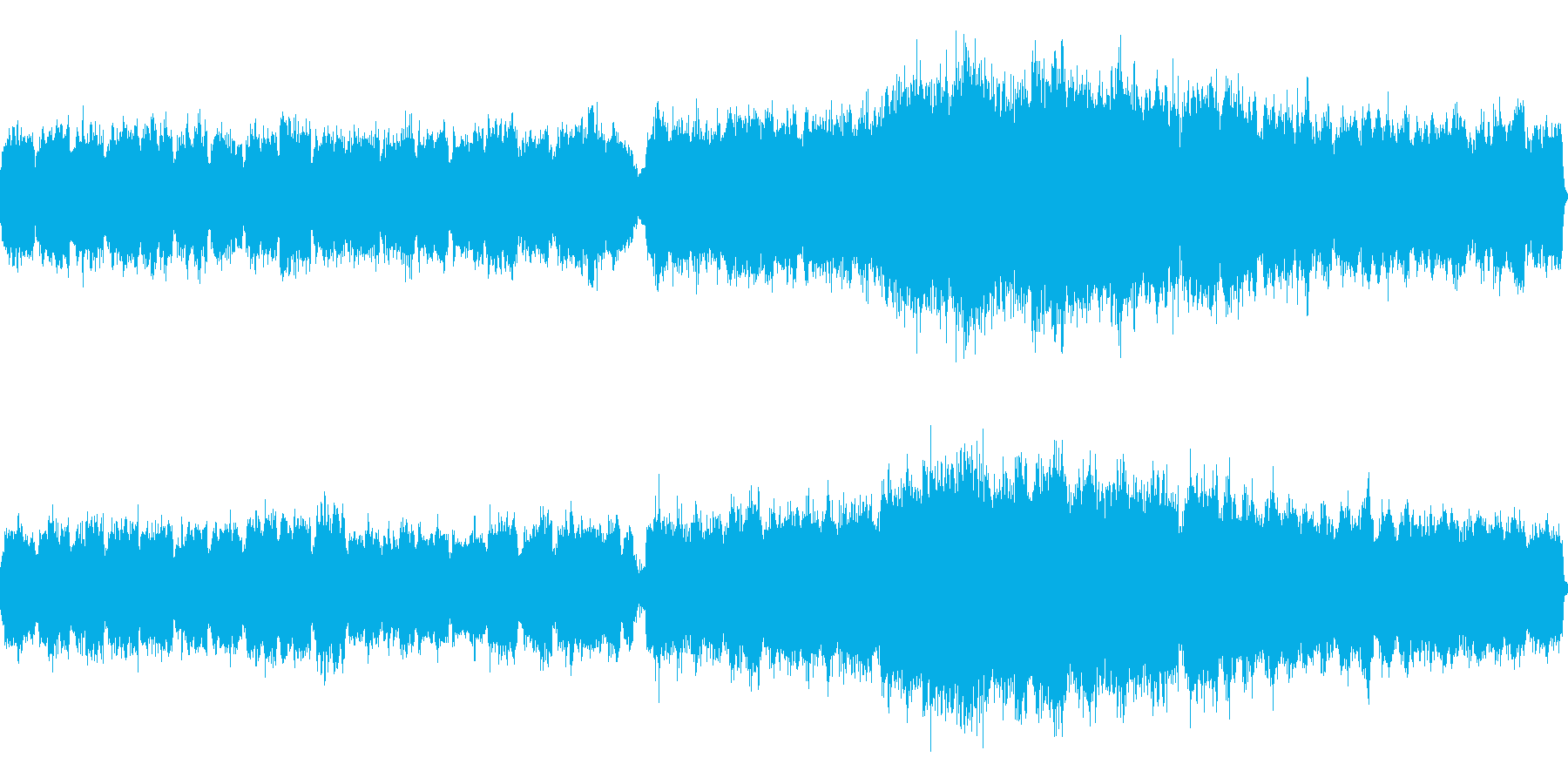 天界のような、懐かしく、美しく儚い曲の再生済みの波形