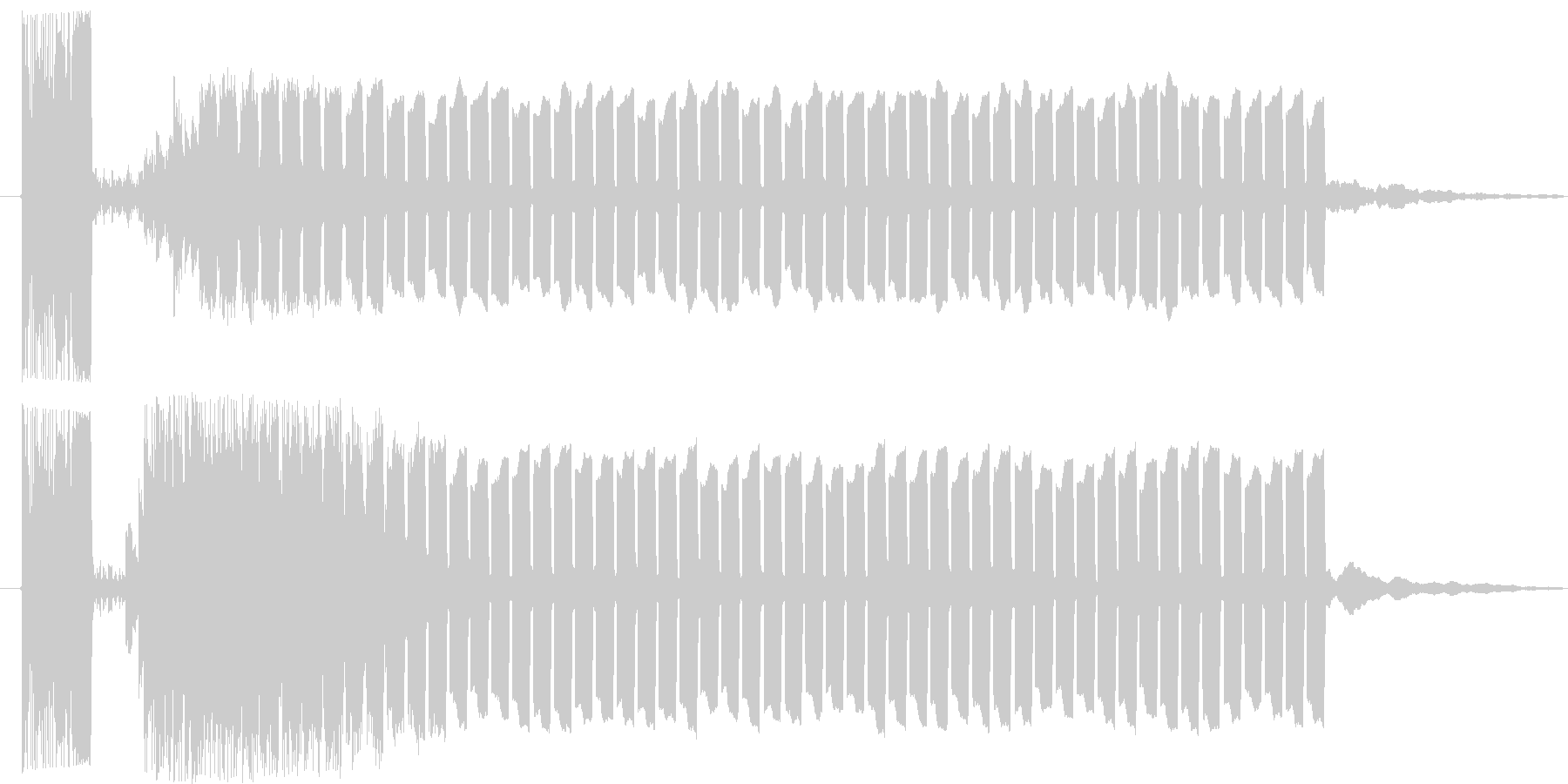 抽選スタート♪の未再生の波形