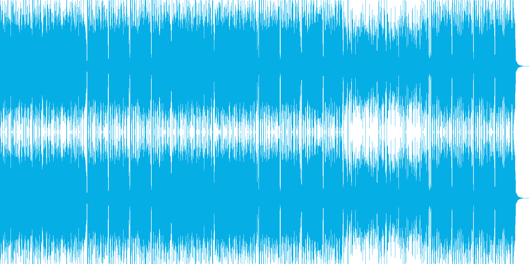 明るく楽し気なアイリッシュっぽい曲の再生済みの波形