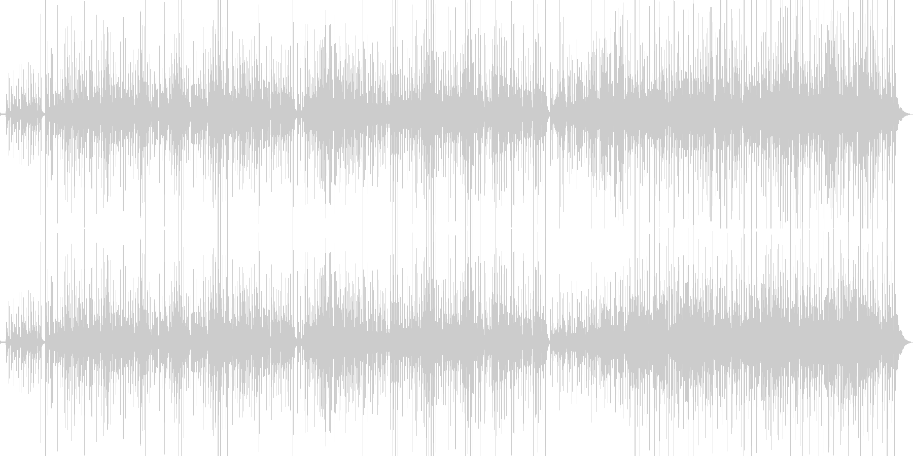 ウクレレとギターの爽やかな海に合う曲の未再生の波形