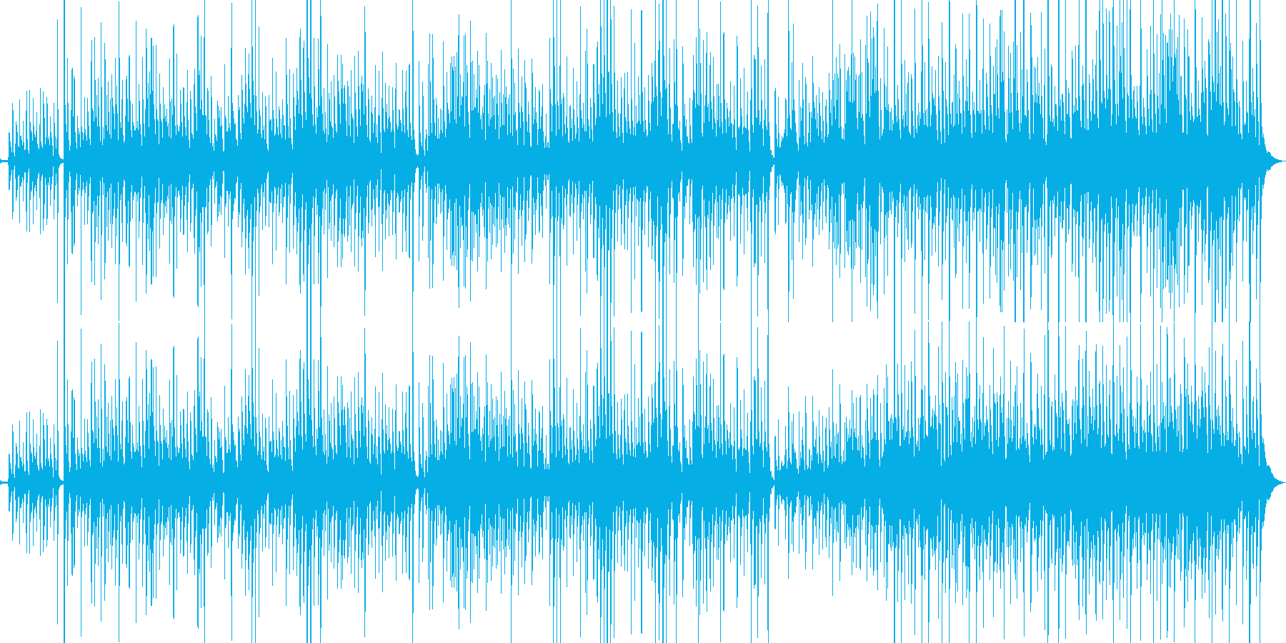 ウクレレとギターの爽やかな海に合う曲の再生済みの波形