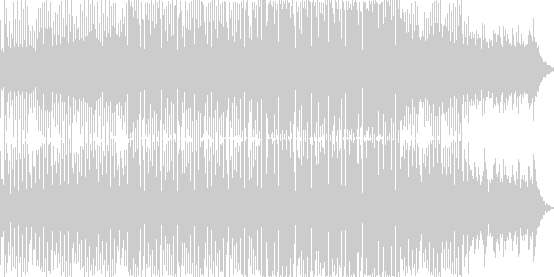 ハッピーな感じのハイテンションな楽曲で…の未再生の波形