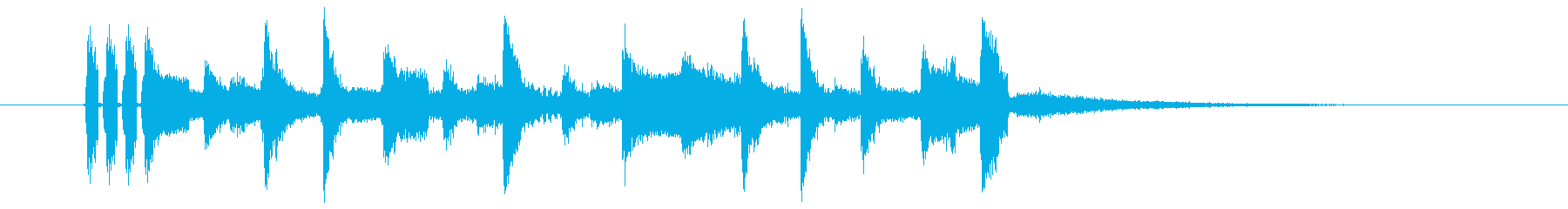 クールなアコギのアルペジオのジングル曲の再生済みの波形