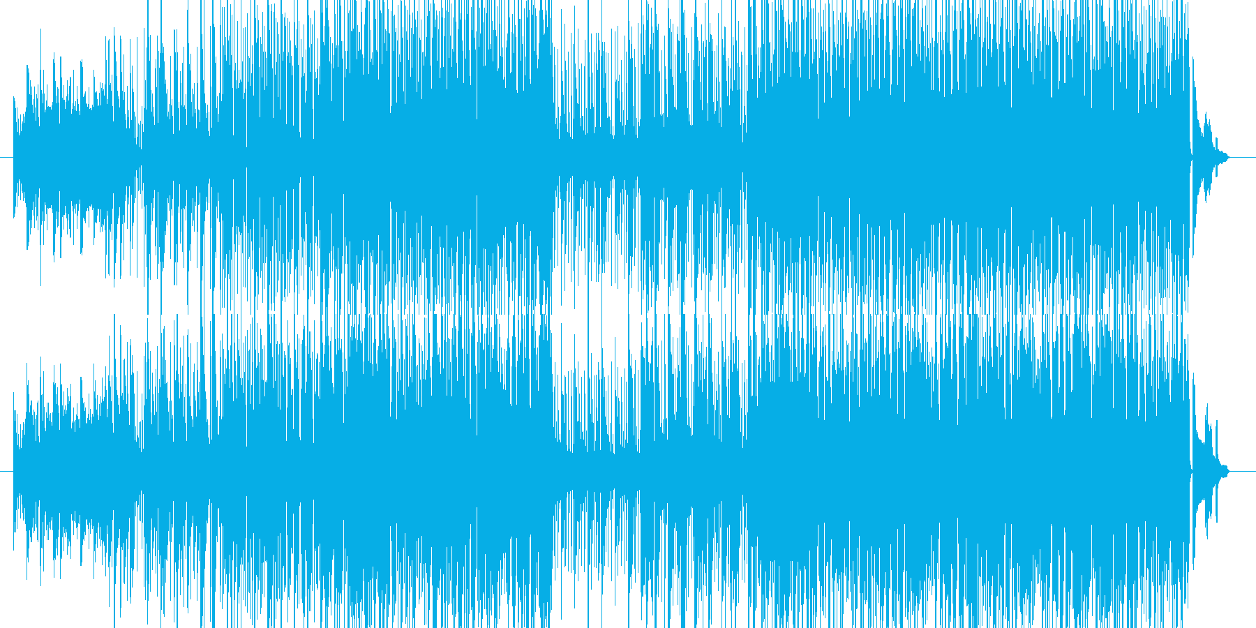 くつろぎの空間に向いた楽曲をテーマに、…の再生済みの波形