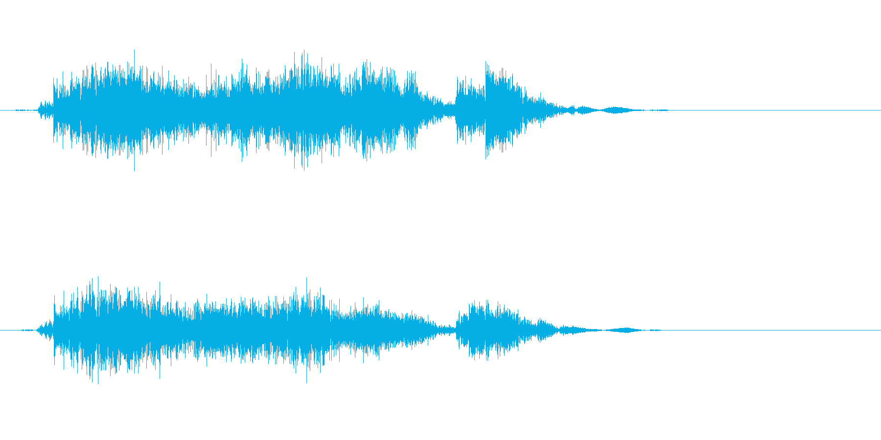 雨戸を開ける音ですの再生済みの波形