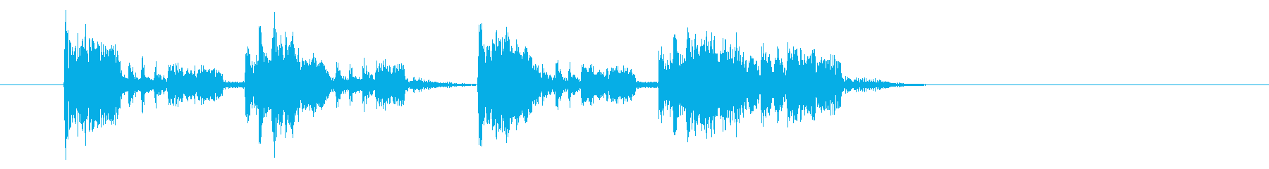 響きのある魅惑的なショートミュージックの再生済みの波形