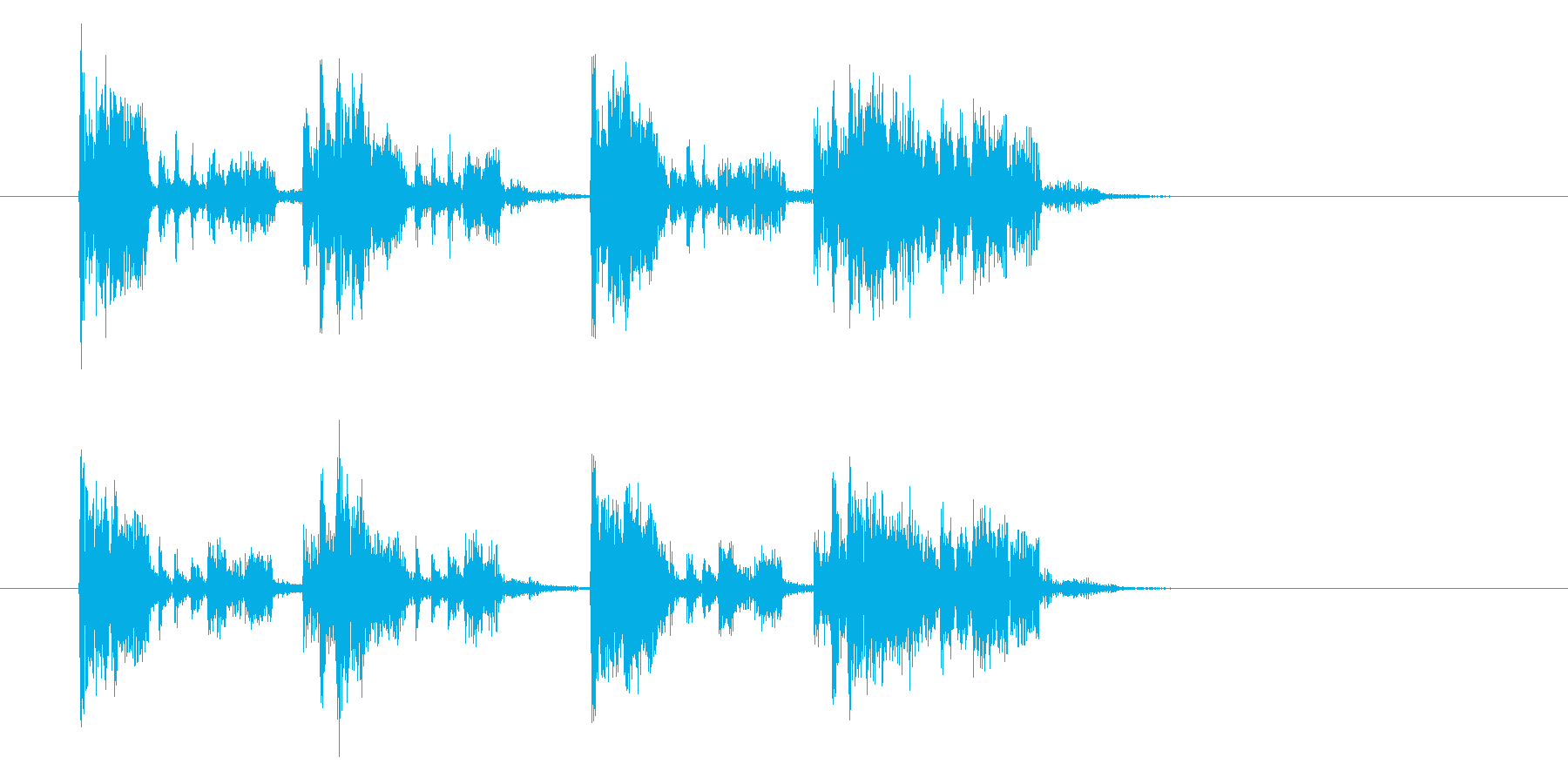 響きのある魅惑的なショートミュージックの再生済みの波形