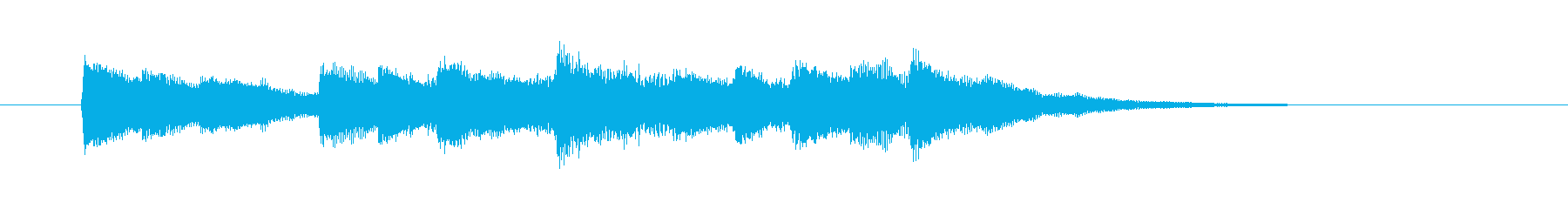 A short song of a pretty sparkly bell's reproduced waveform