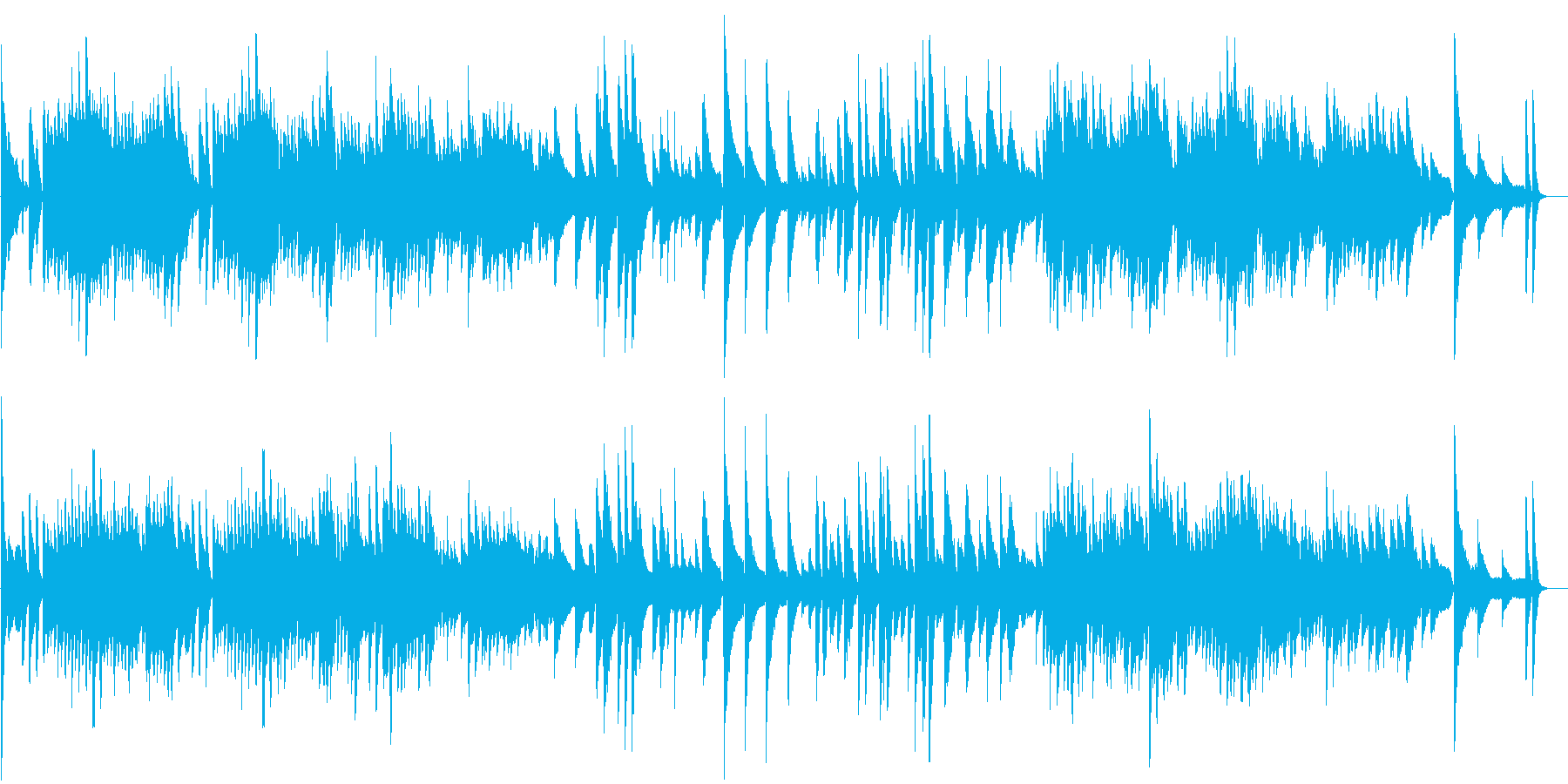 クリスマスを意識した、短いピアノ曲です♪の再生済みの波形