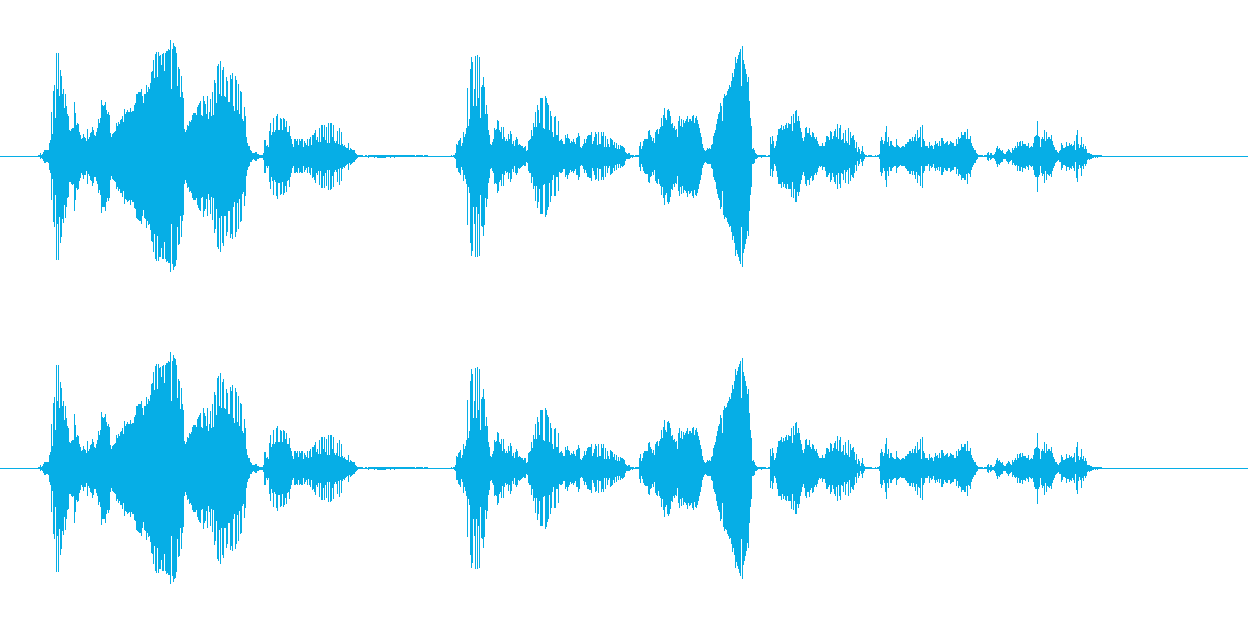 発信音のあとに、メッセージを10秒間で…の再生済みの波形