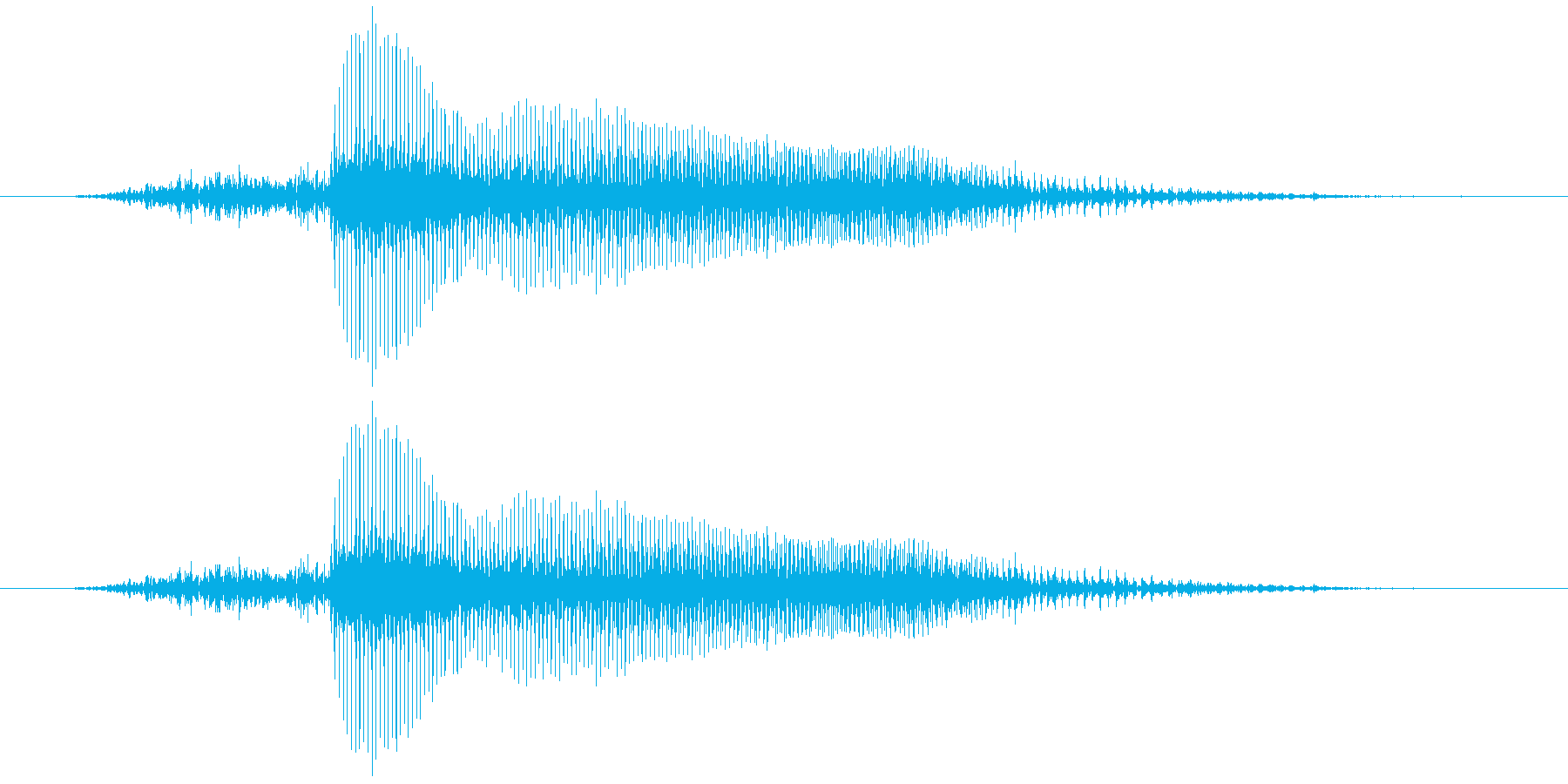 ハーイ!↓(子供)【楽曲内の掛け声風】の再生済みの波形