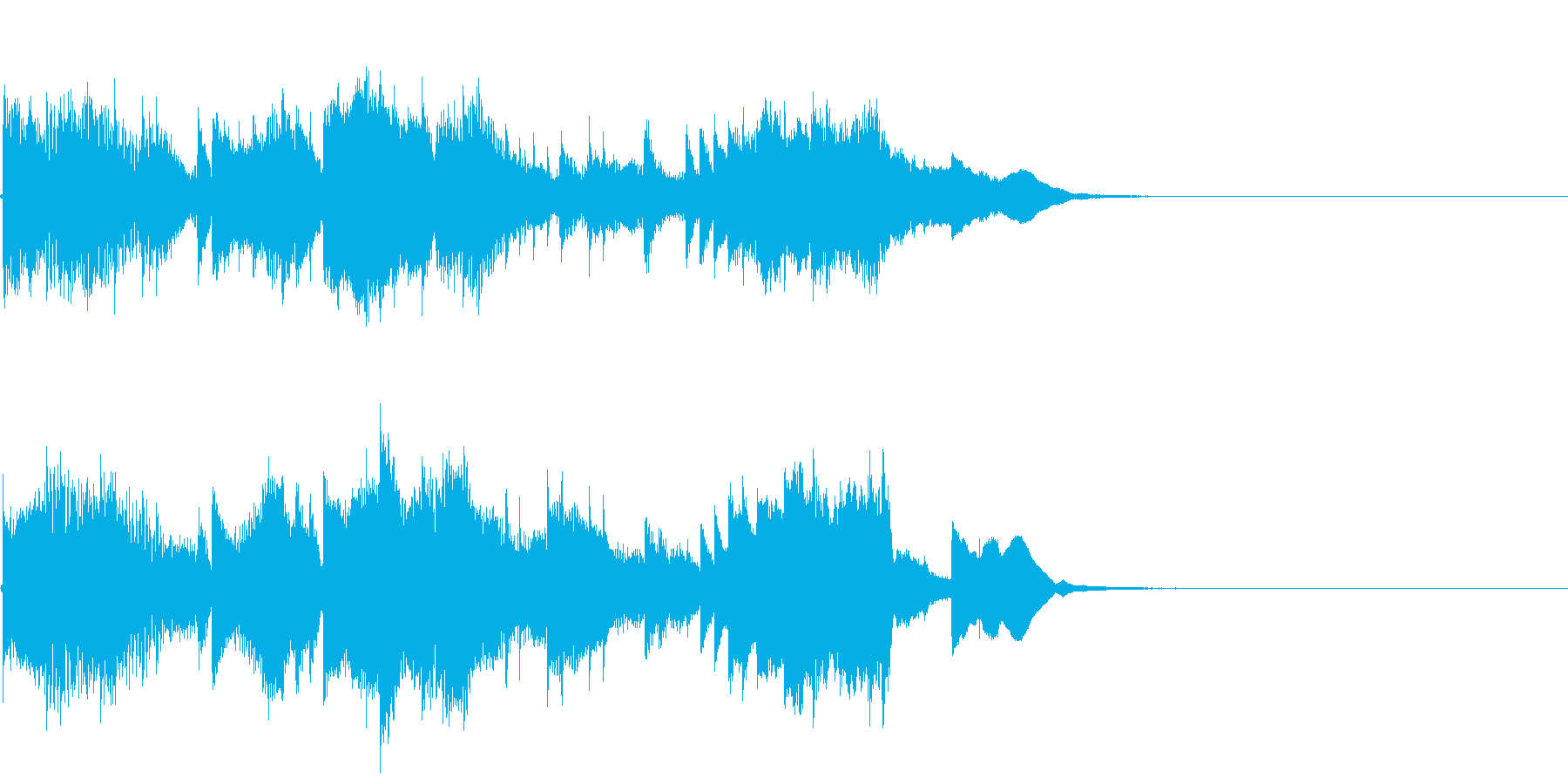 blue songの再生済みの波形