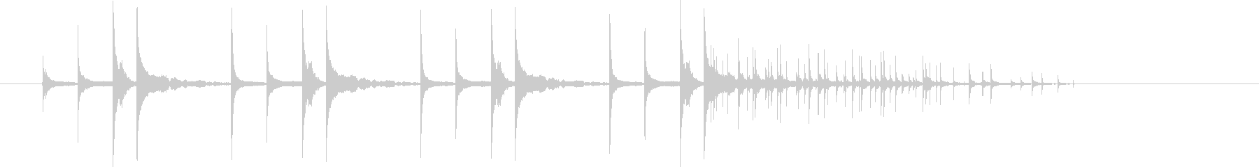 東南アジアを感じさせる民族音楽のような音の未再生の波形