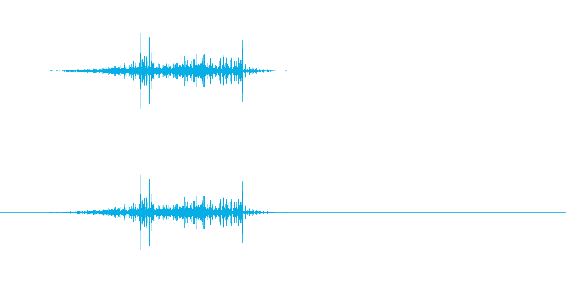 効果音、ページをめくる、ぺらっ、スワイ…の再生済みの波形