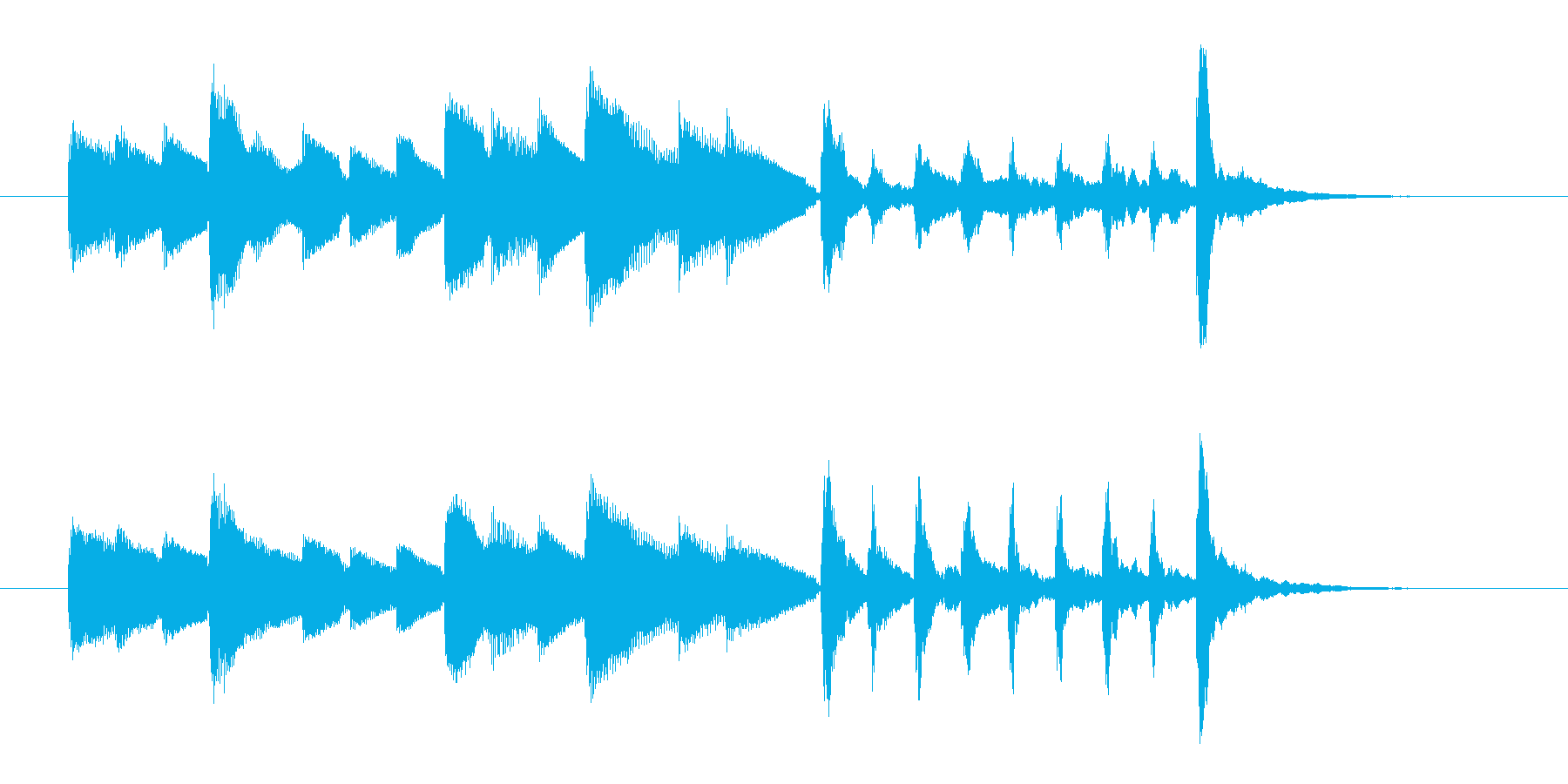 オルゴールのような優しいメロディのポップの再生済みの波形