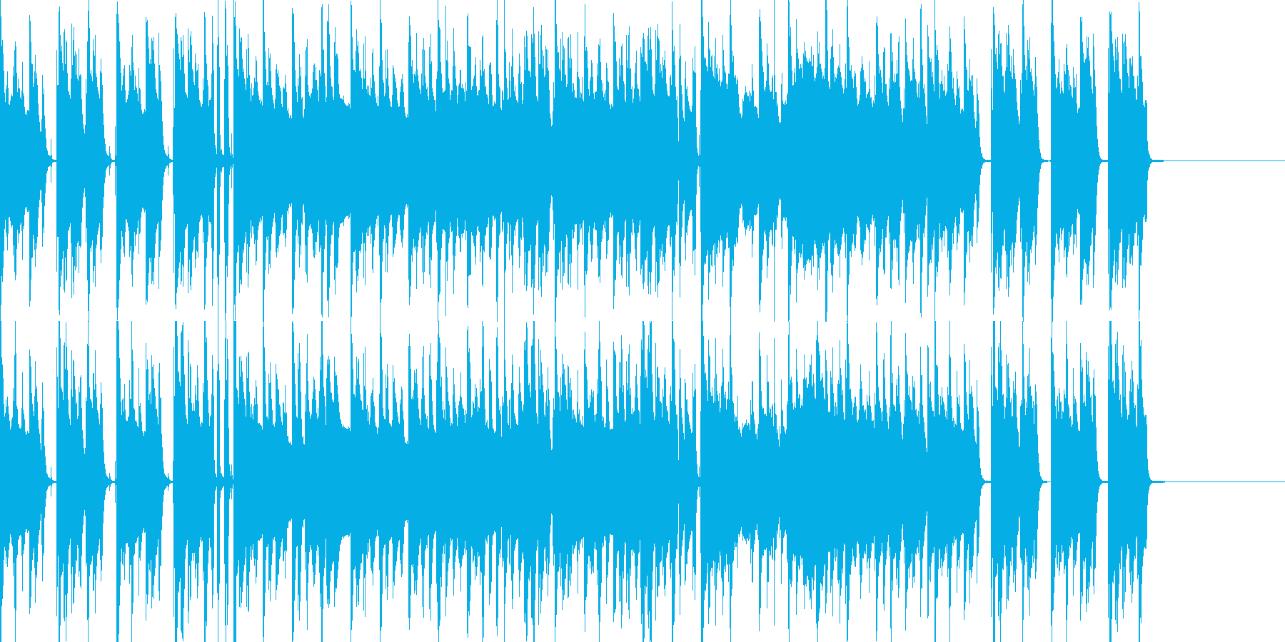 普段の日常で使われるBGMの再生済みの波形